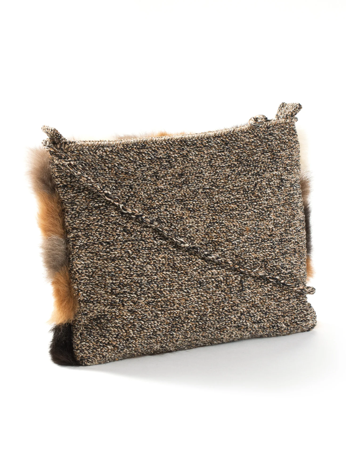 Alpaca Fur Patchwork Bag - Image 2