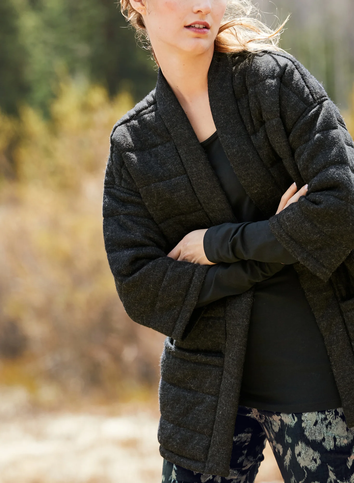 Alpaca Quilted Kimono - Image 6