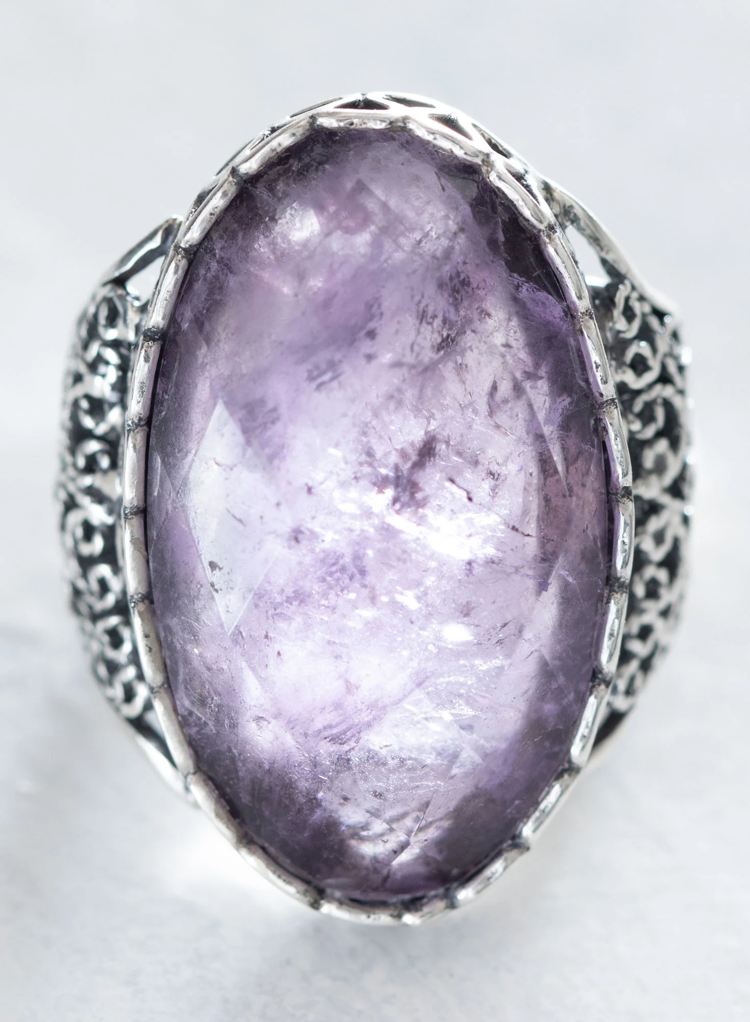 Amethyst Cocktail Ring - Image 2