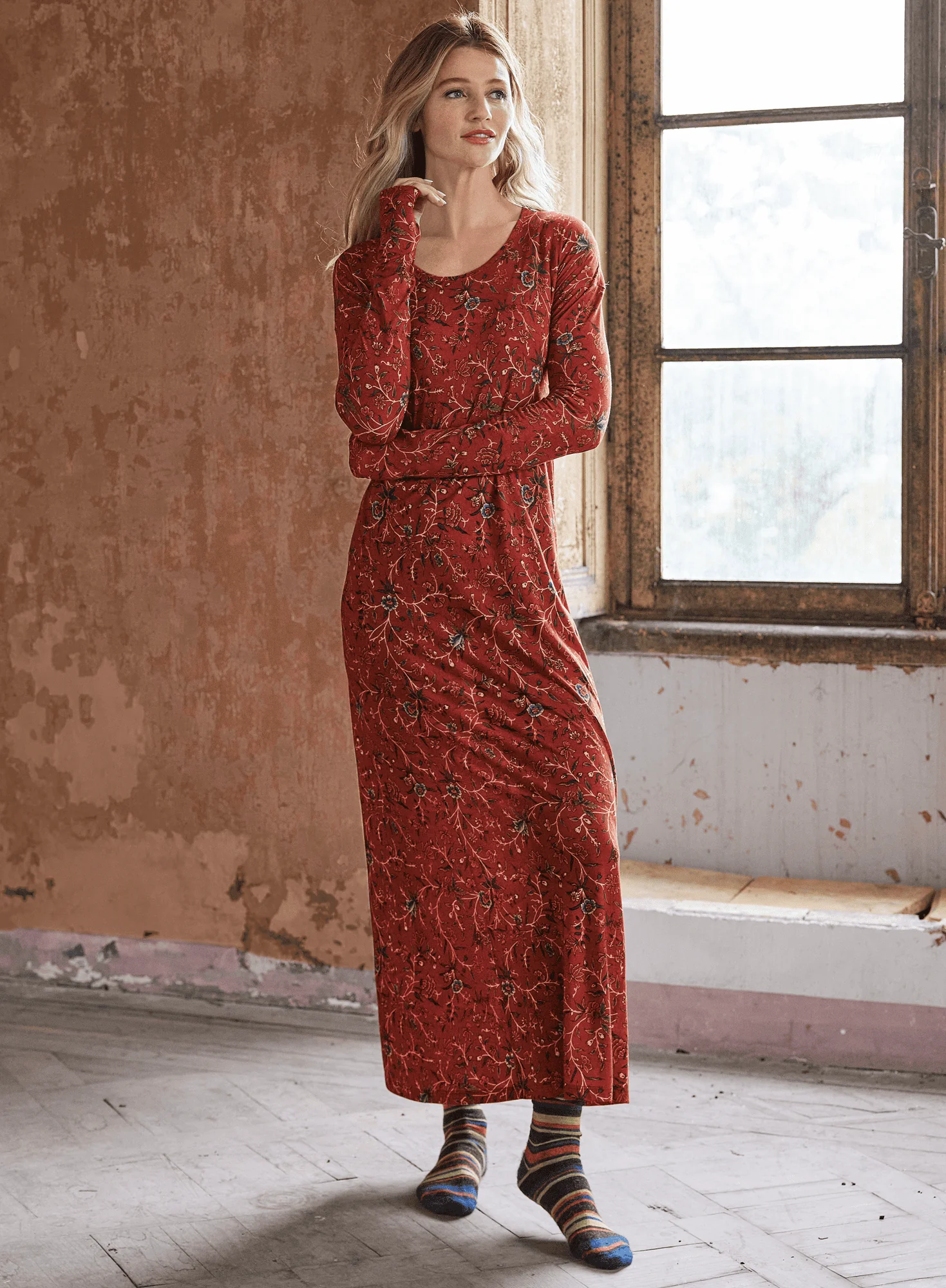 Annie's Mughal Print Nightgown - Image 4