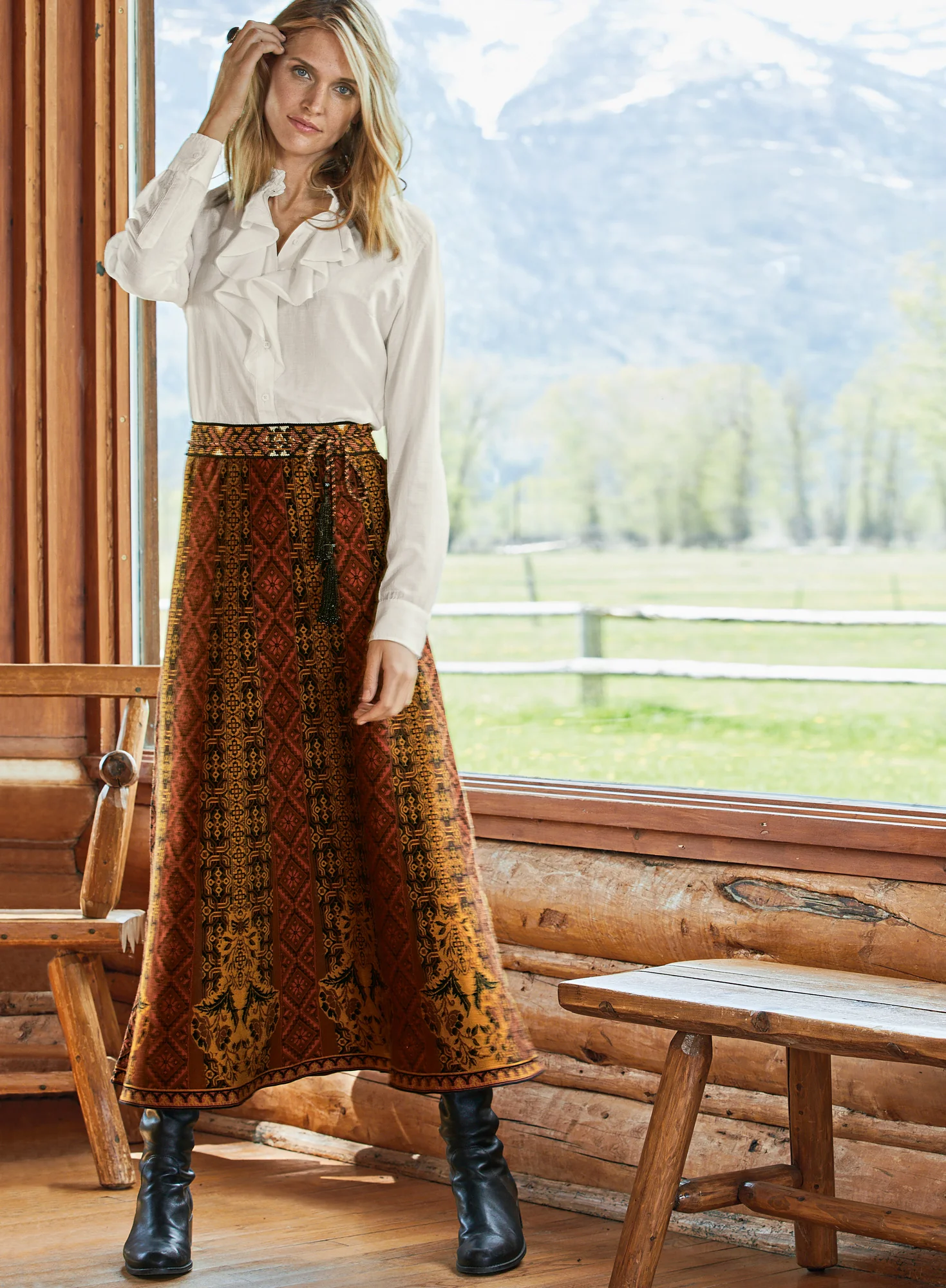 Apiary Maxi-Skirt