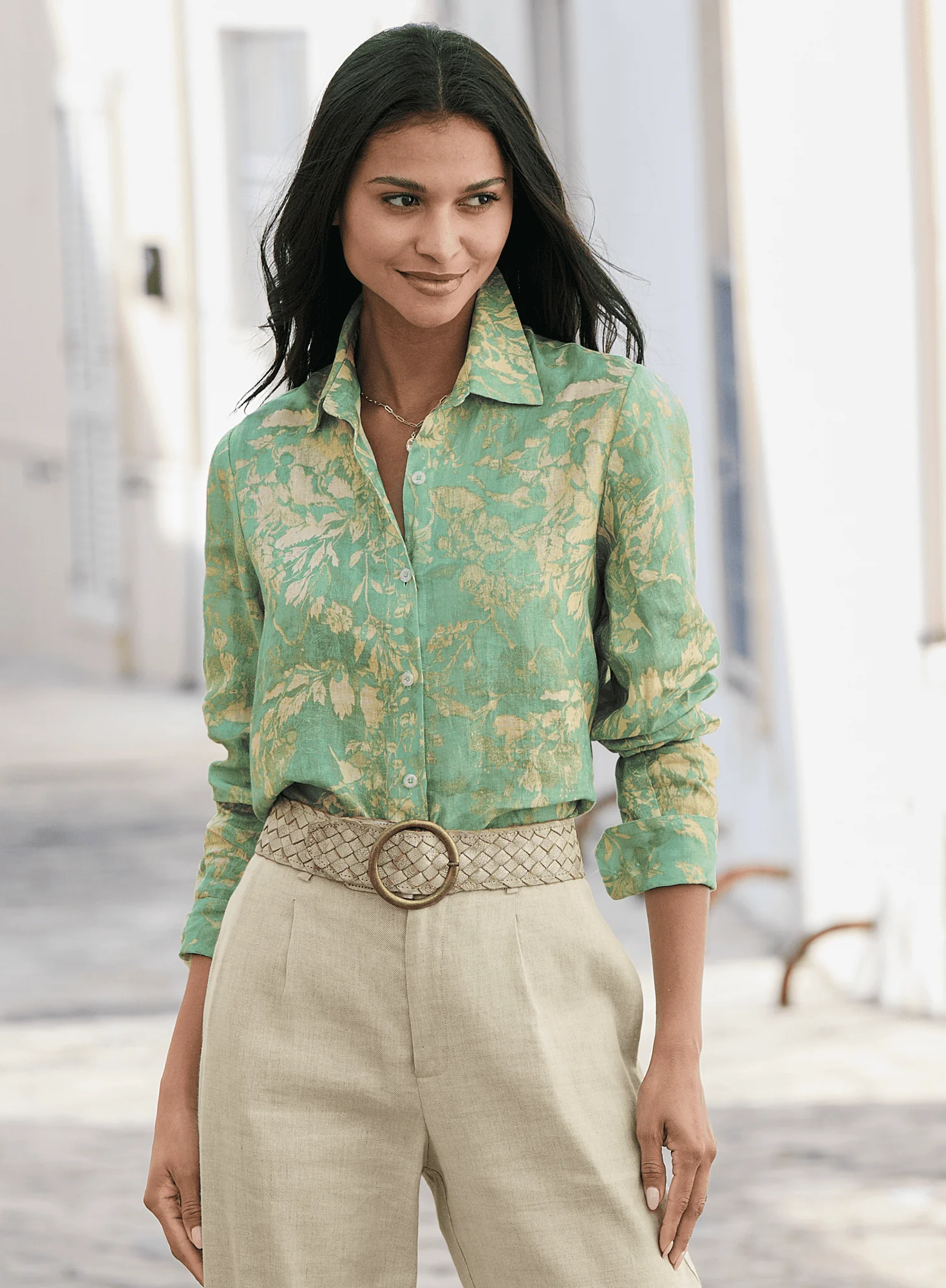 Aquatint Linen Shirt - Image 4