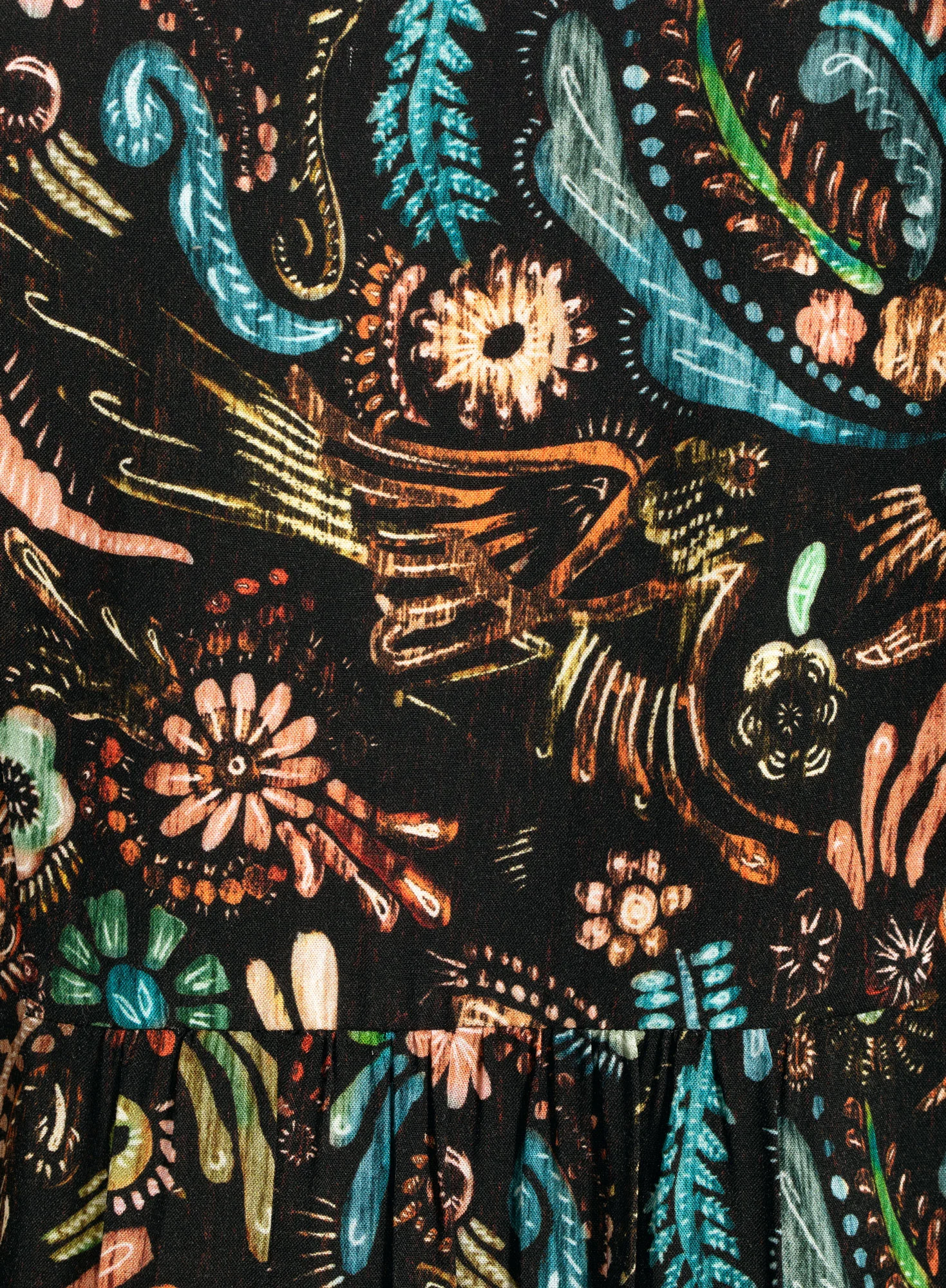 Bark Painting Tunic-Dress - Image 2