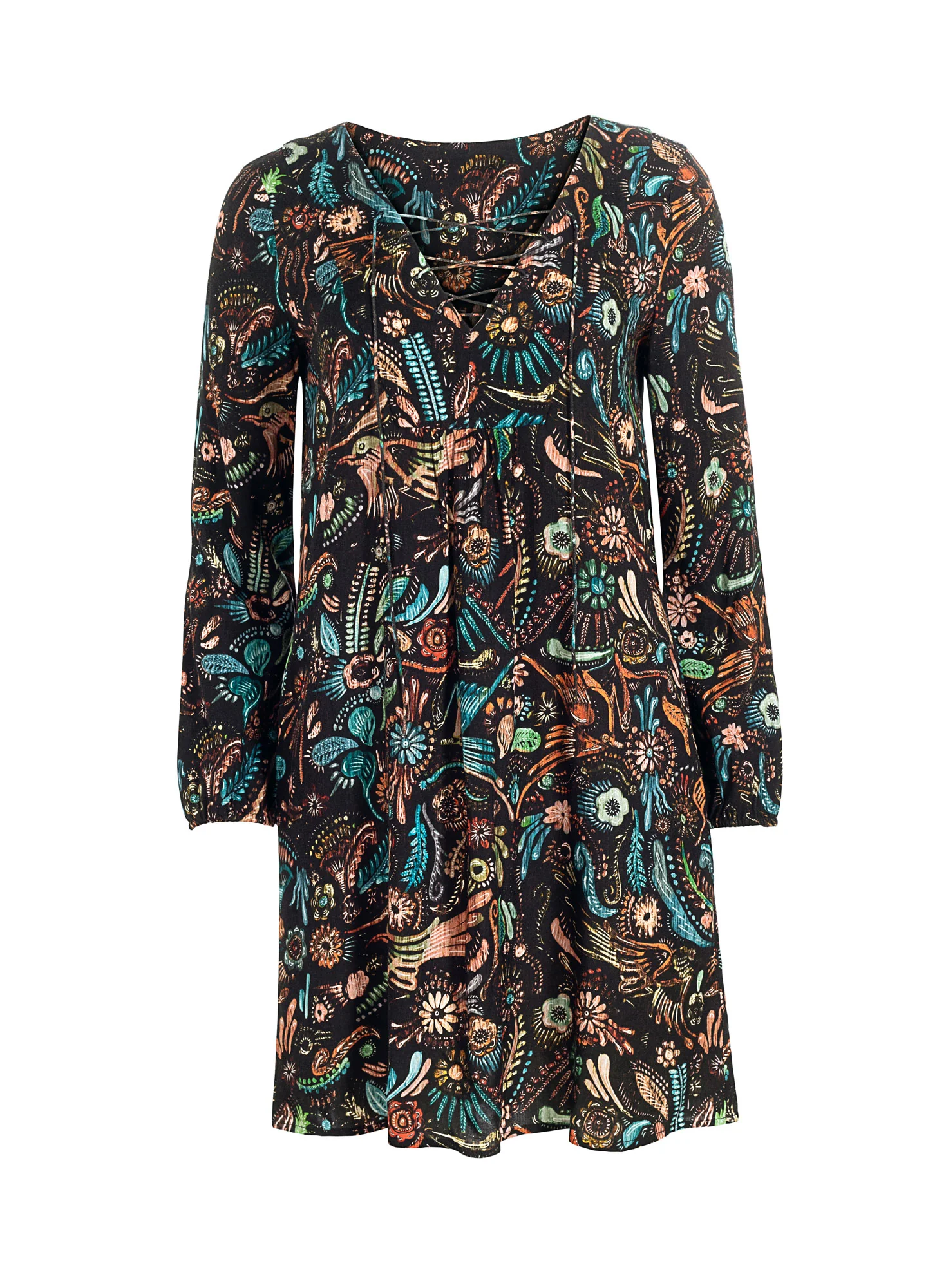 Bark Painting Tunic-Dress - Image 3