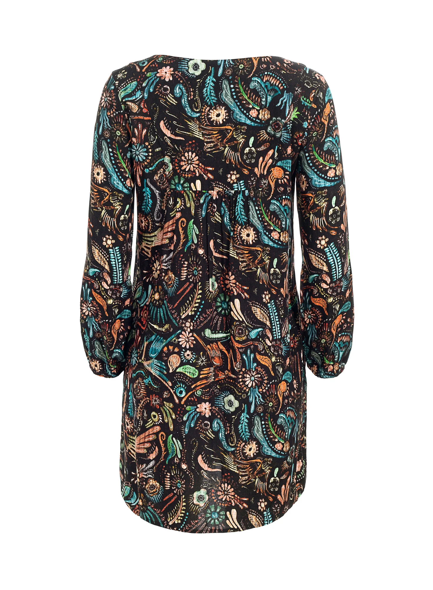 Bark Painting Tunic-Dress - Image 4