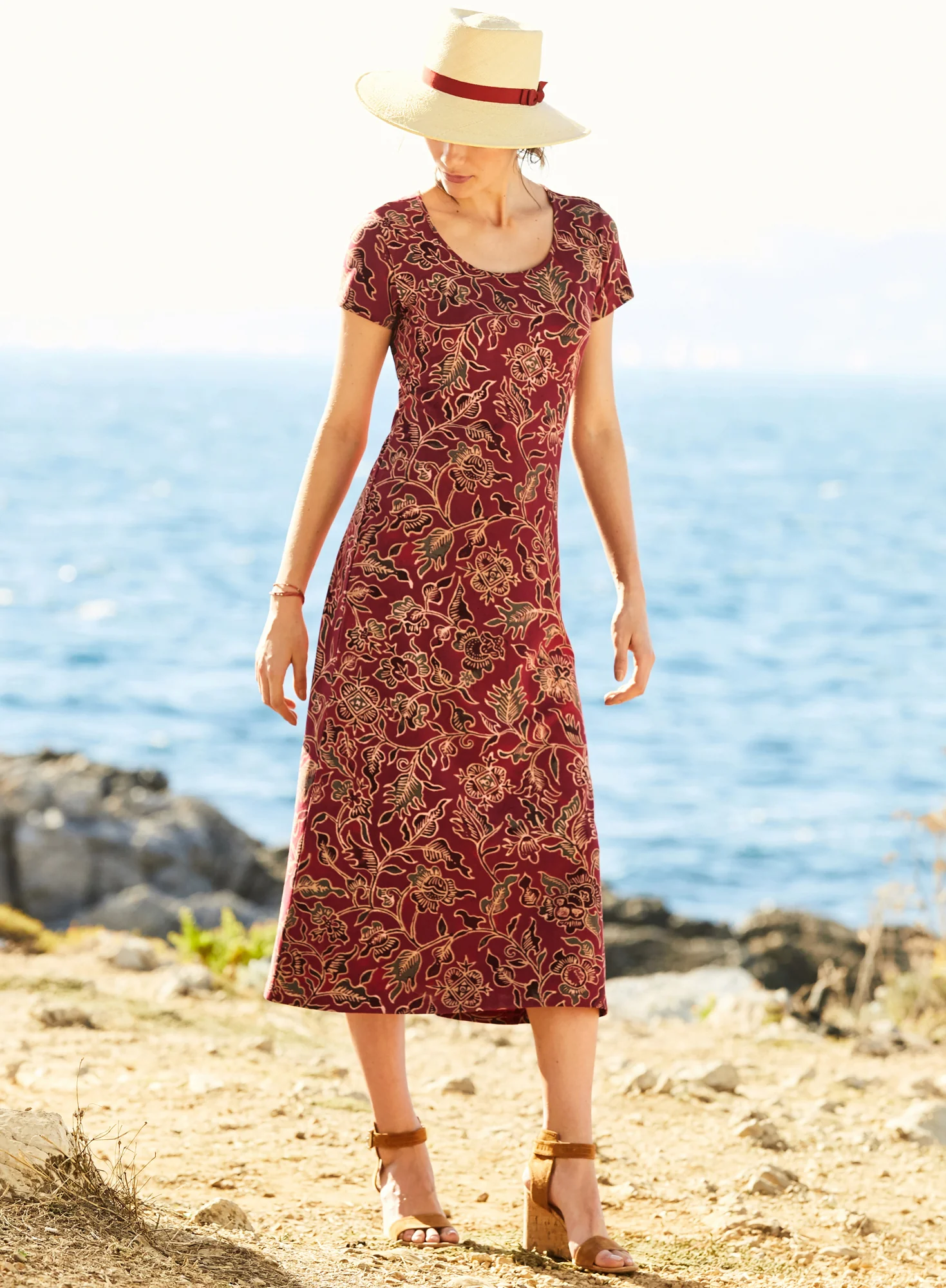 Batik Print Dress - Image 5