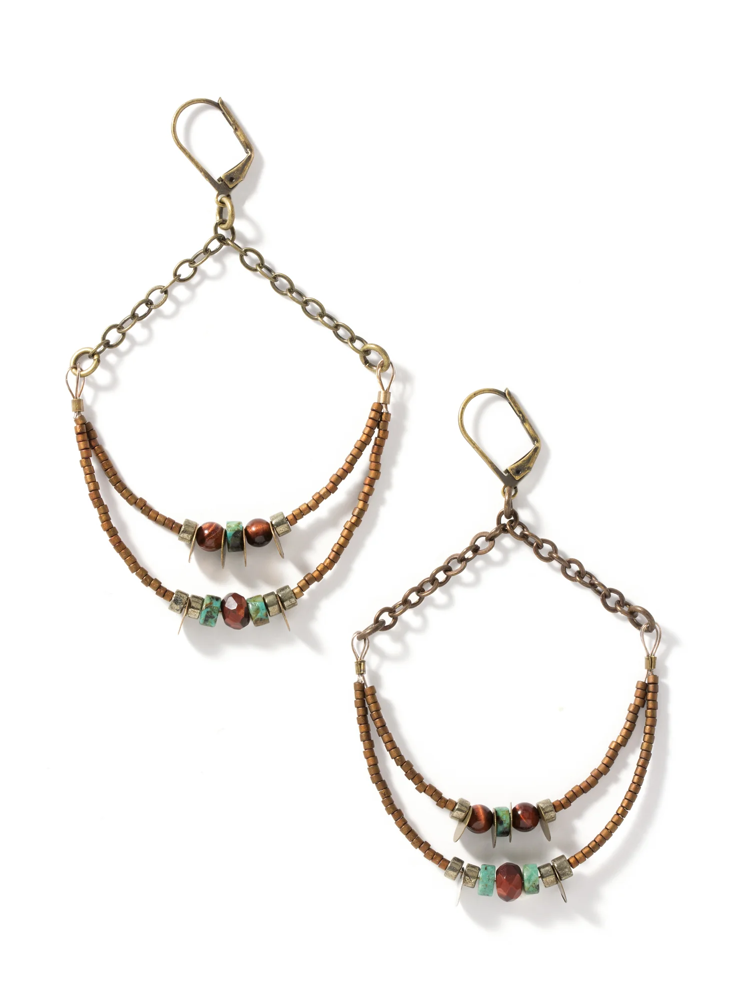 Beaded Arch Earrings