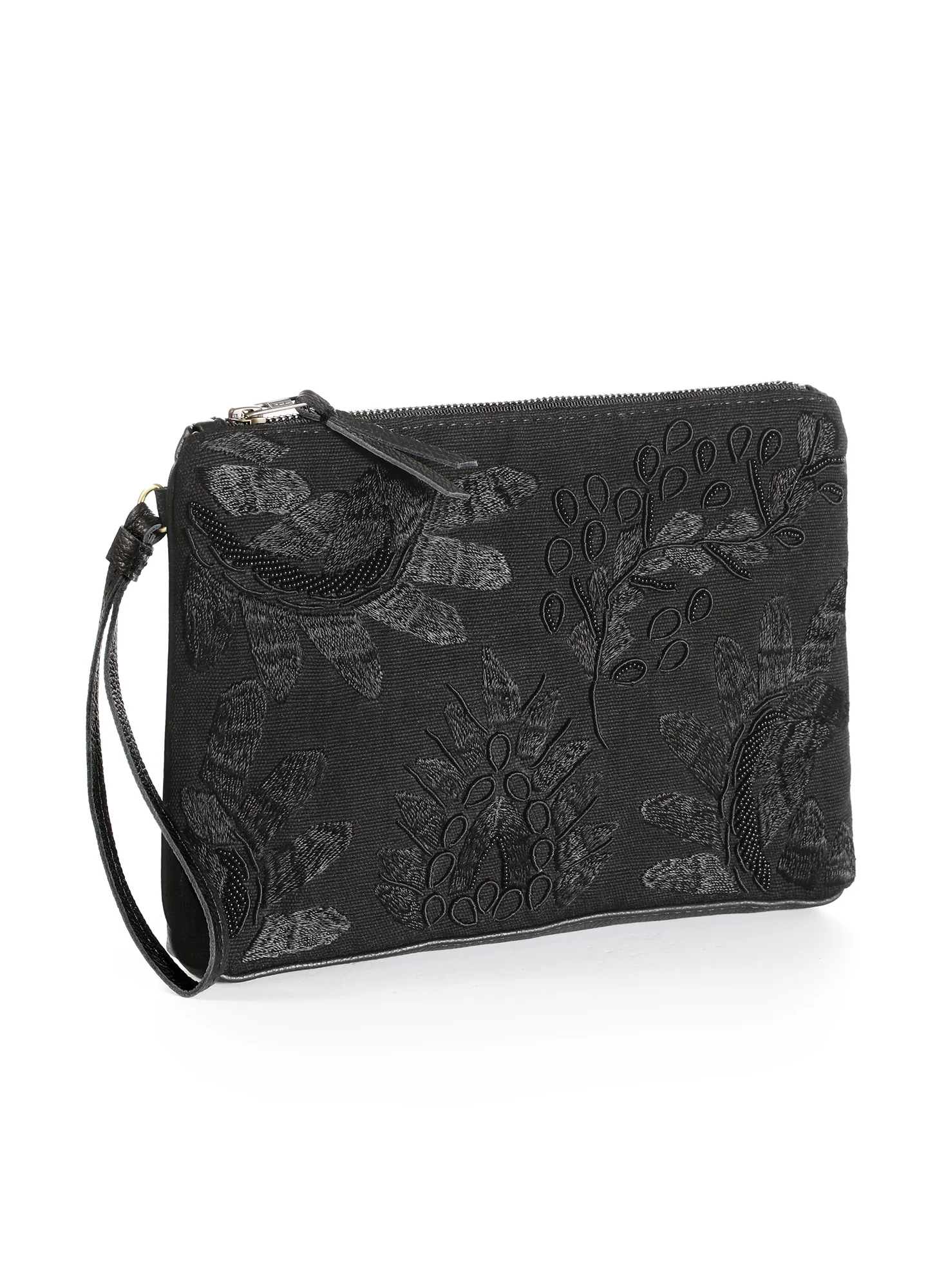 Beaded Botanical Clutch
