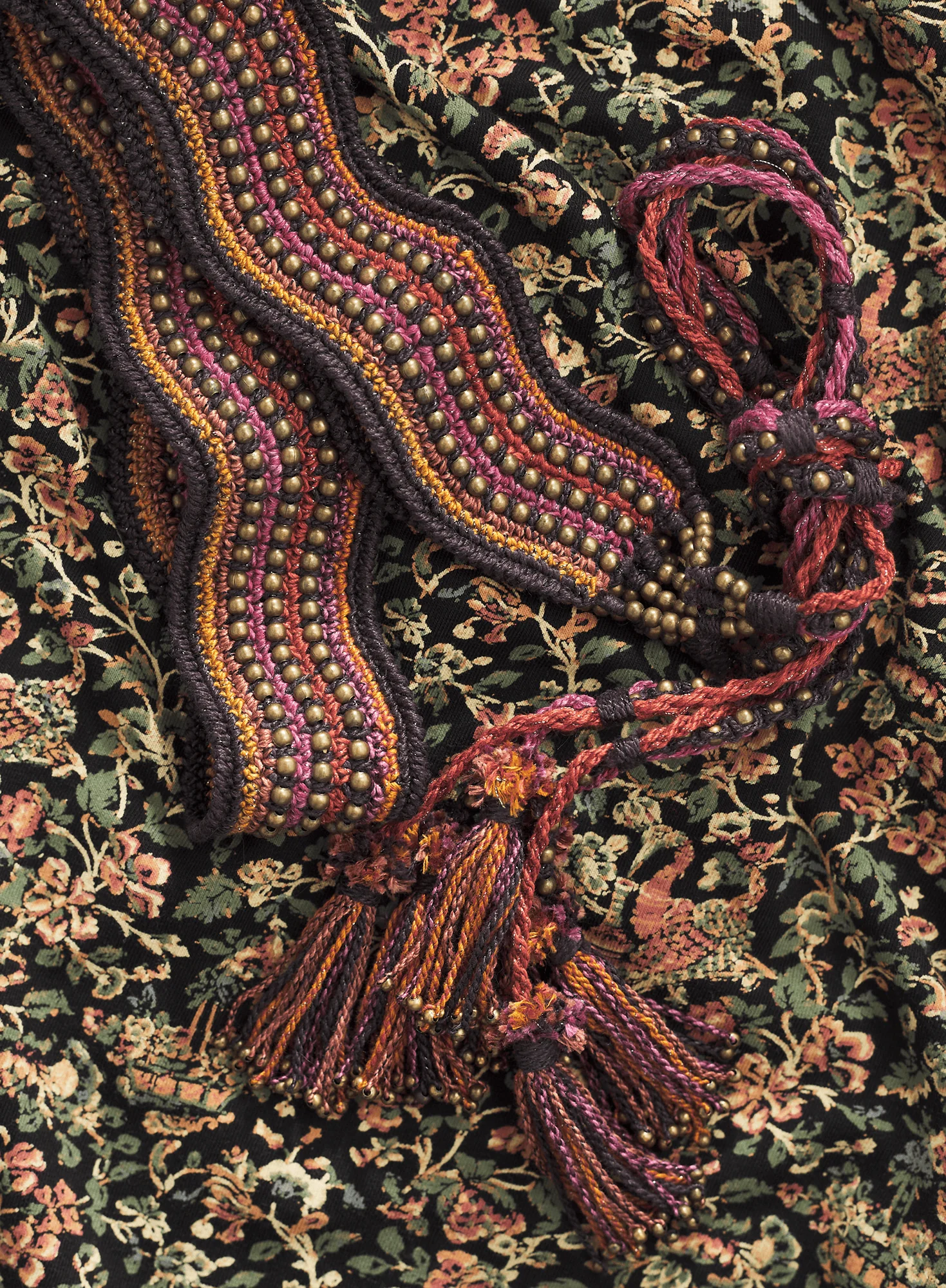Beaded Wave Belt