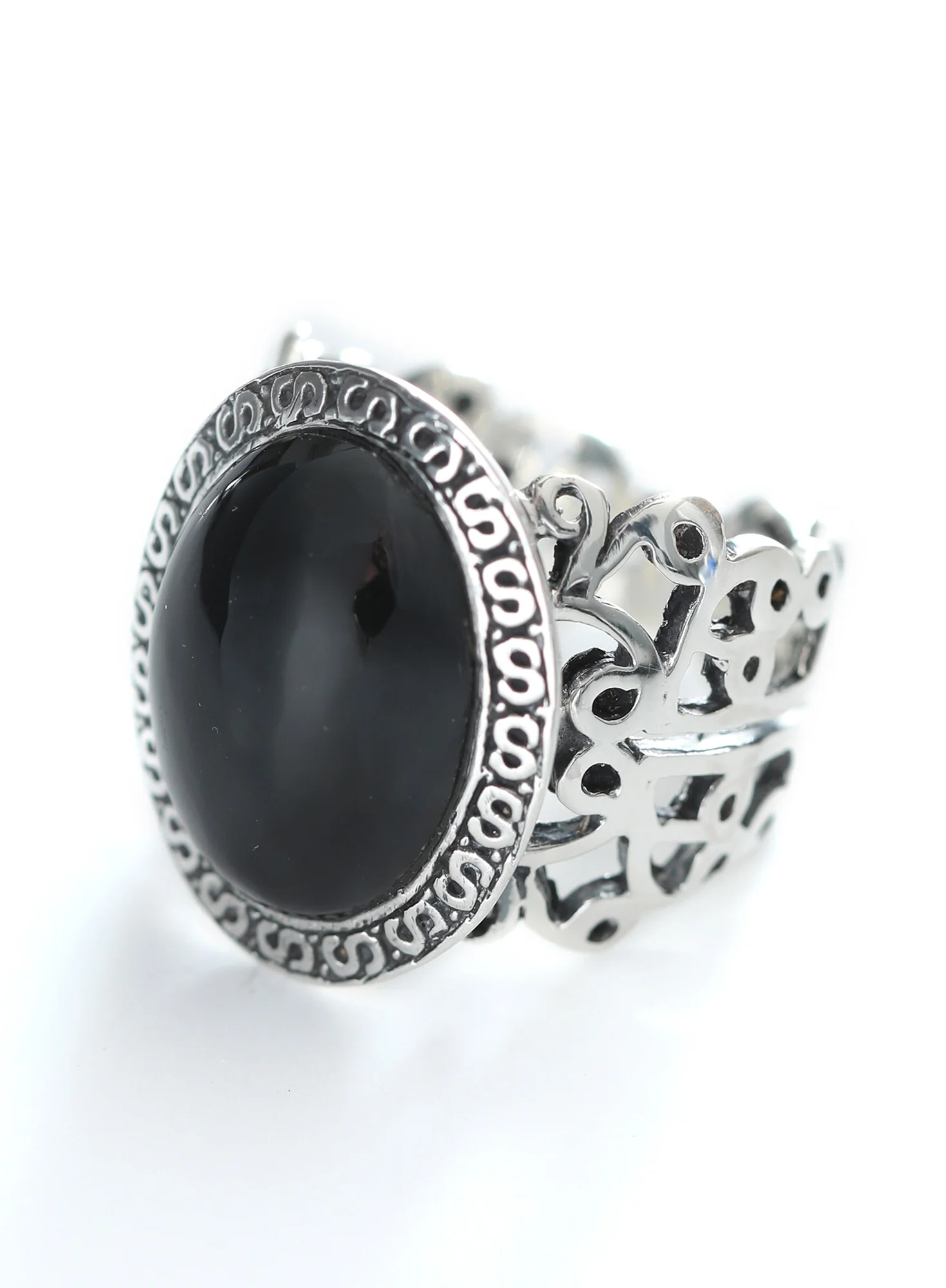 Blackstone Filigree Ring