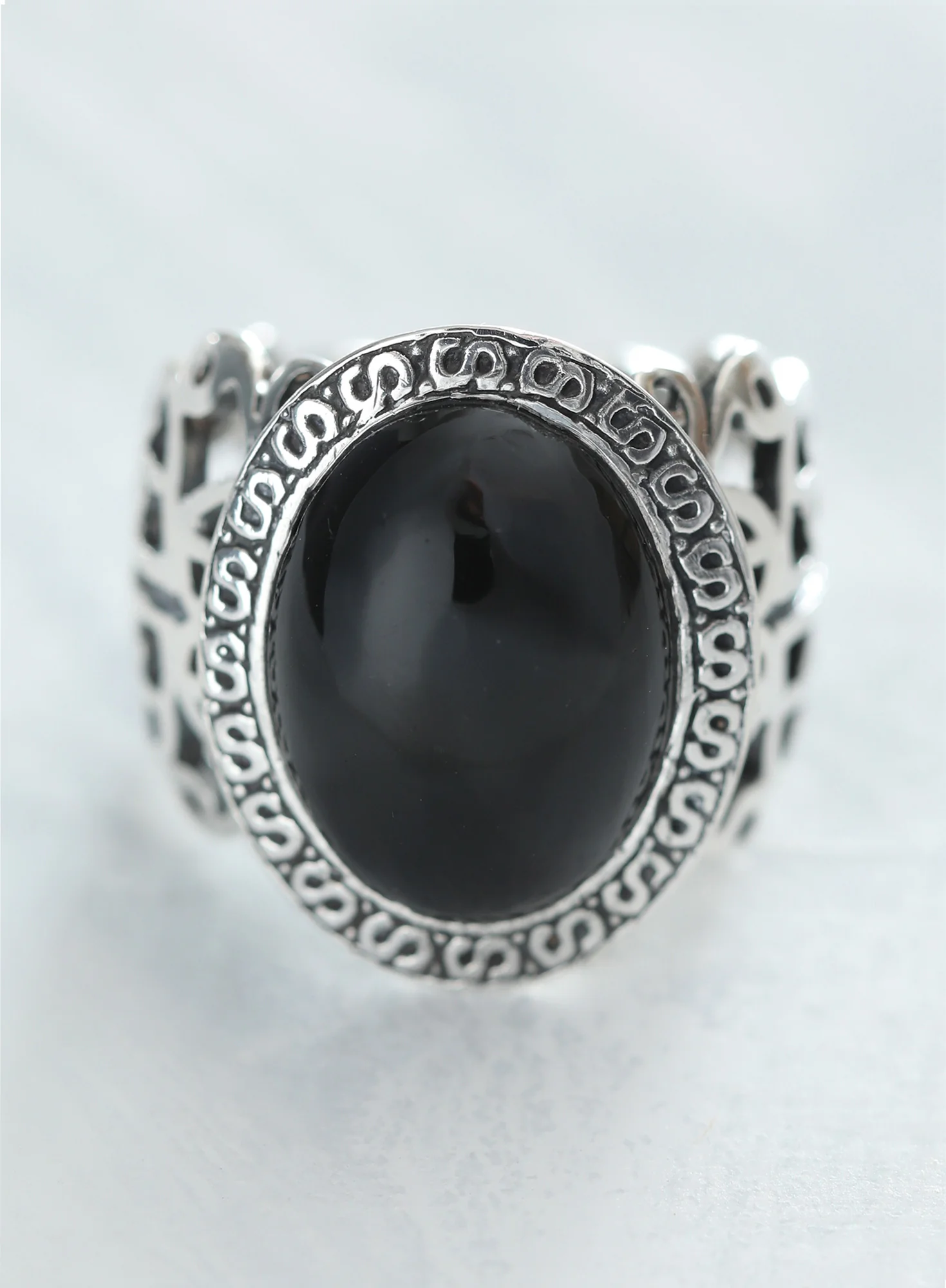 Blackstone Filigree Ring - Image 2