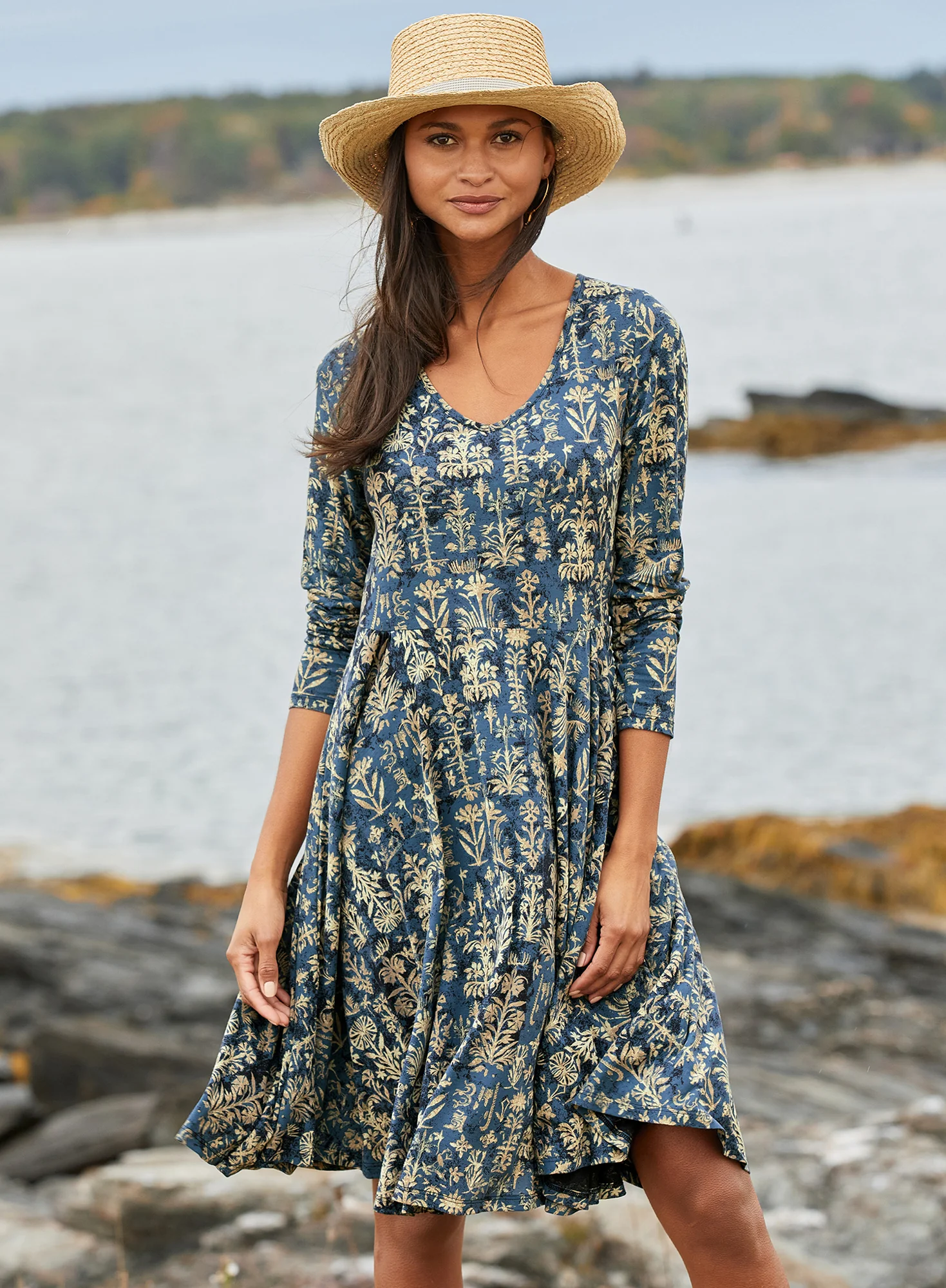 Block Print Dress