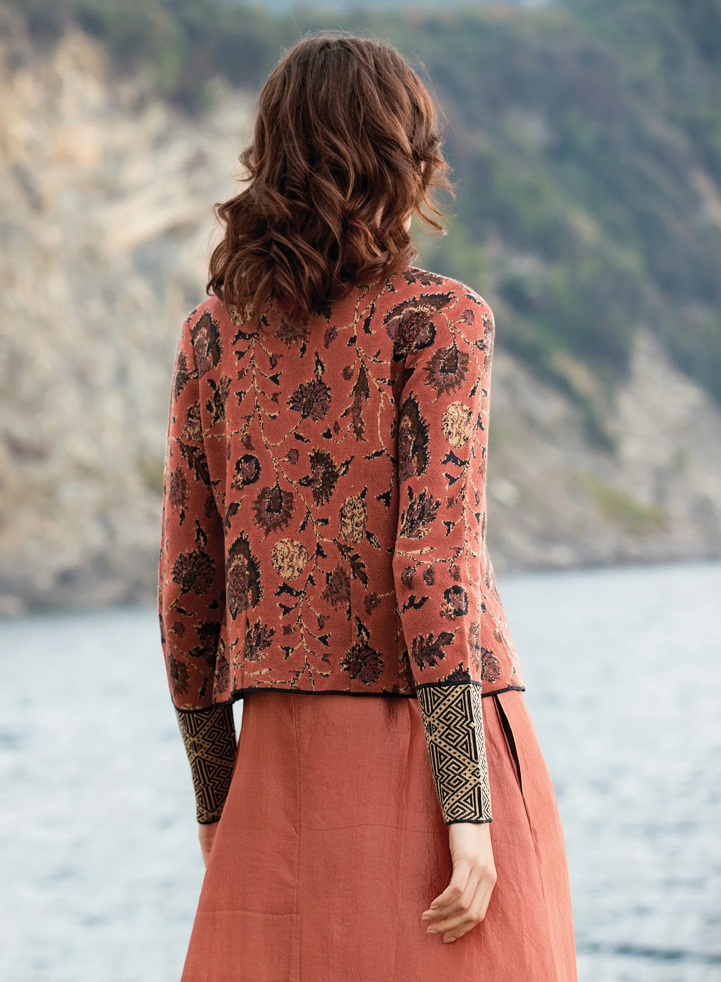 Blockprint Knit Jacket - Image 2