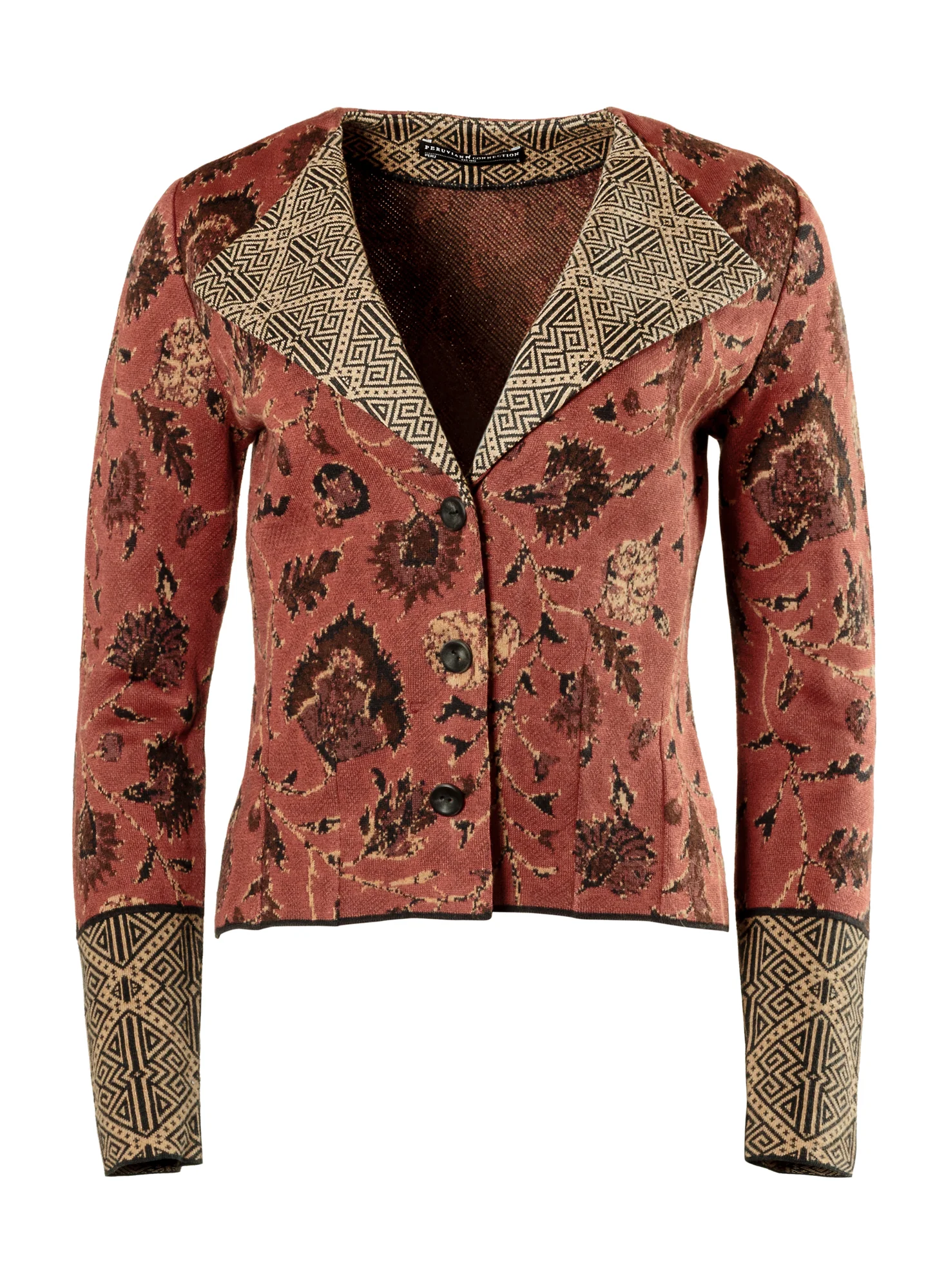 Blockprint Knit Jacket - Image 3