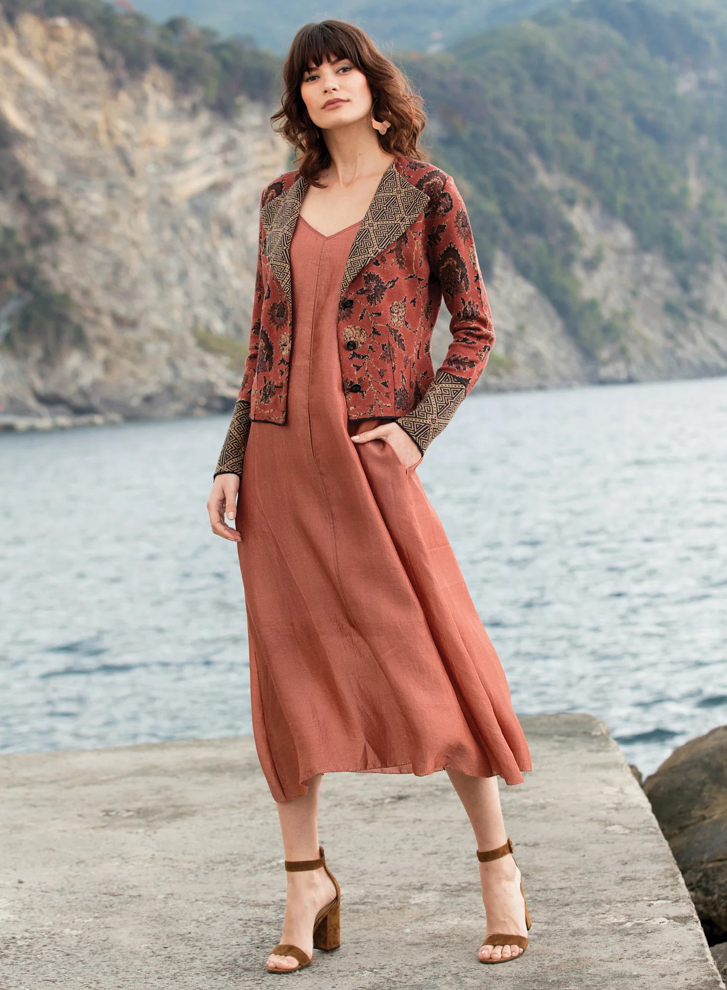 Blockprint Knit Jacket - Image 5