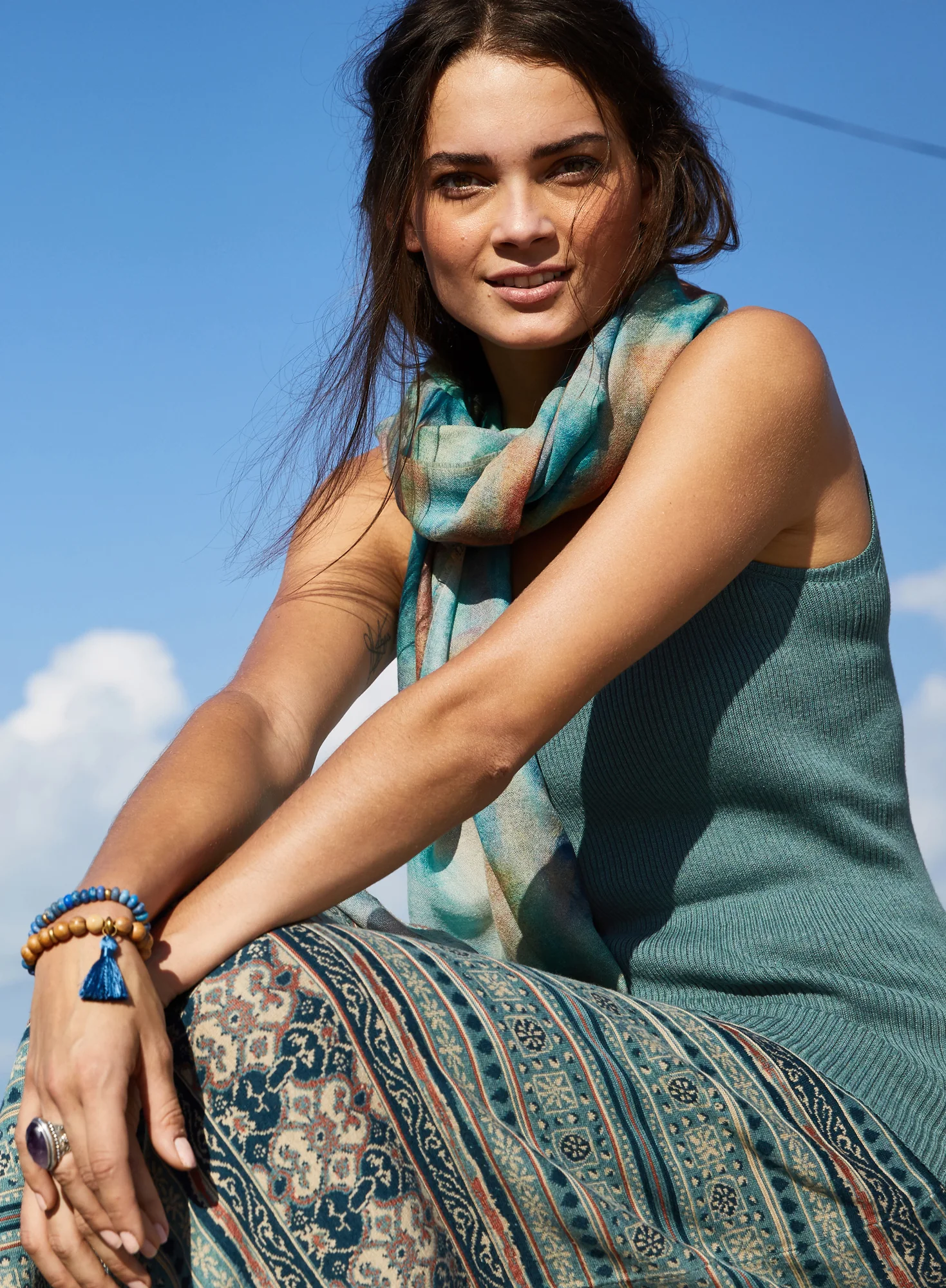 Bluestone Stretch Bracelets, Set Of 2 - Image 2