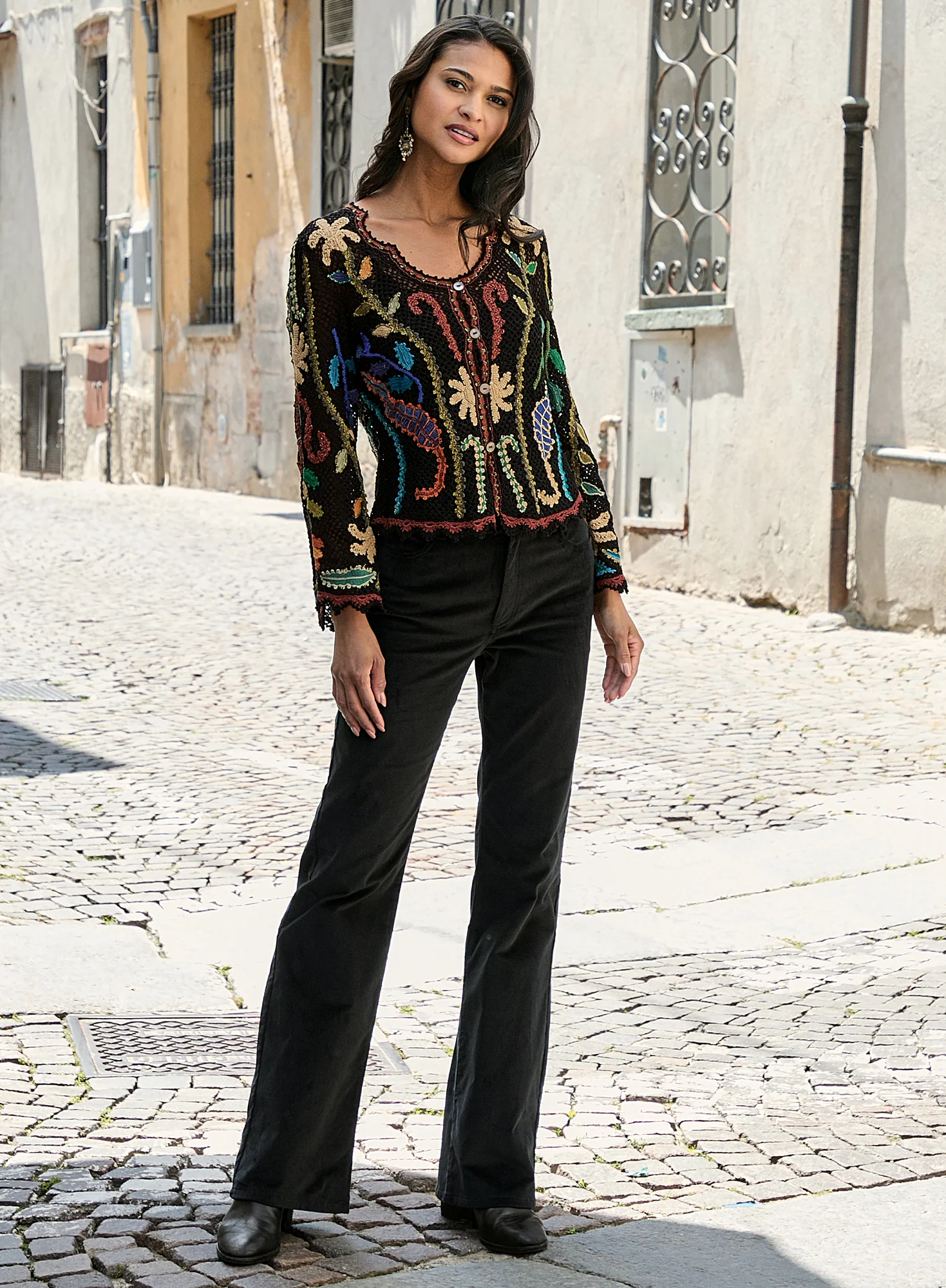 Boot Cut Velveteen Jeans - Image 3