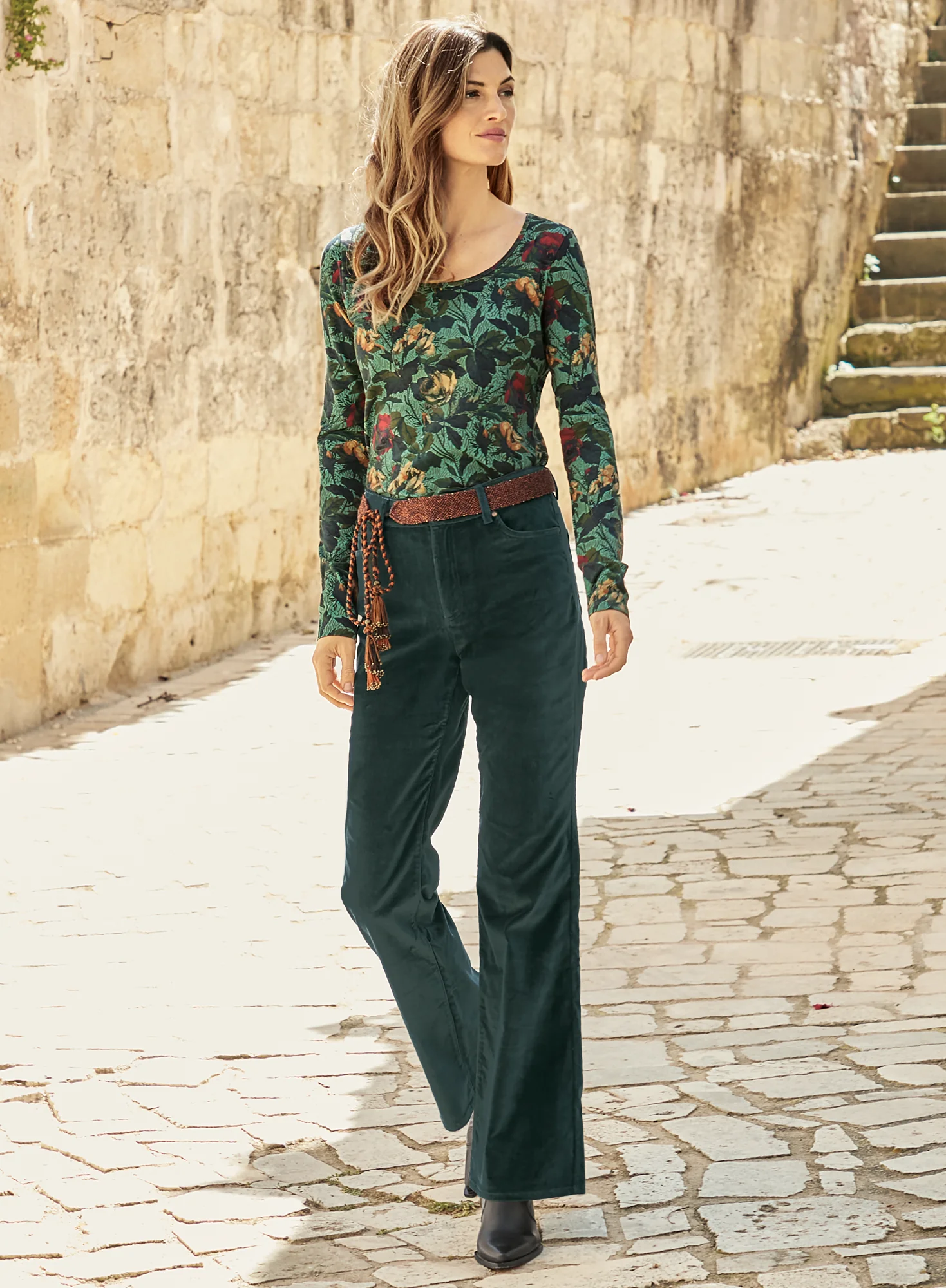 Boot Cut Velveteen Jeans - Image 2
