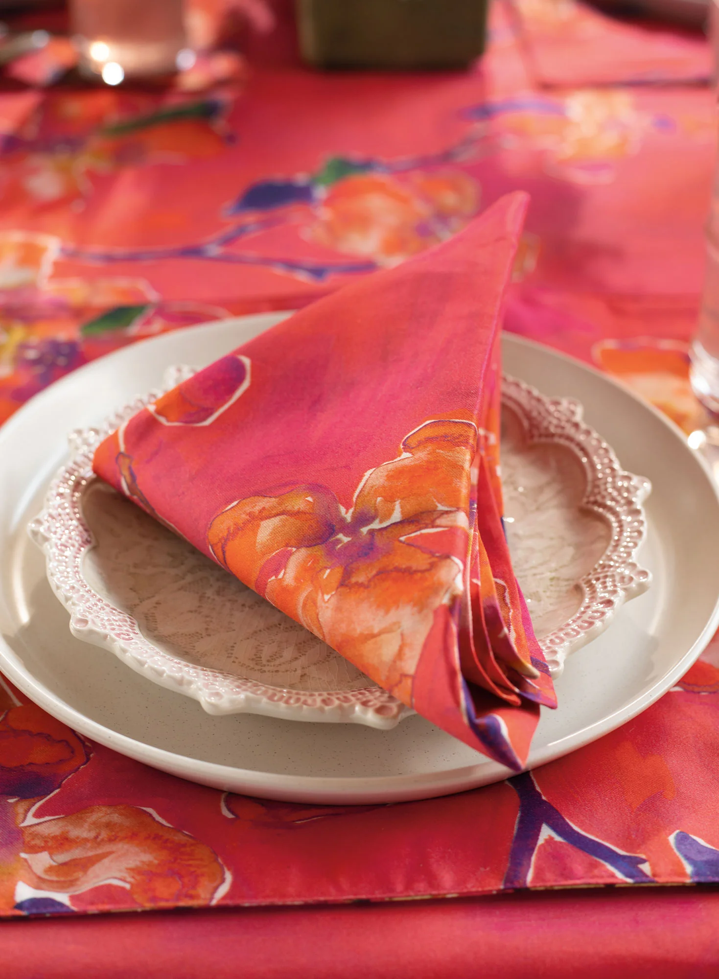 Bougainvillea Napkins, Set Of 4 - Image 2