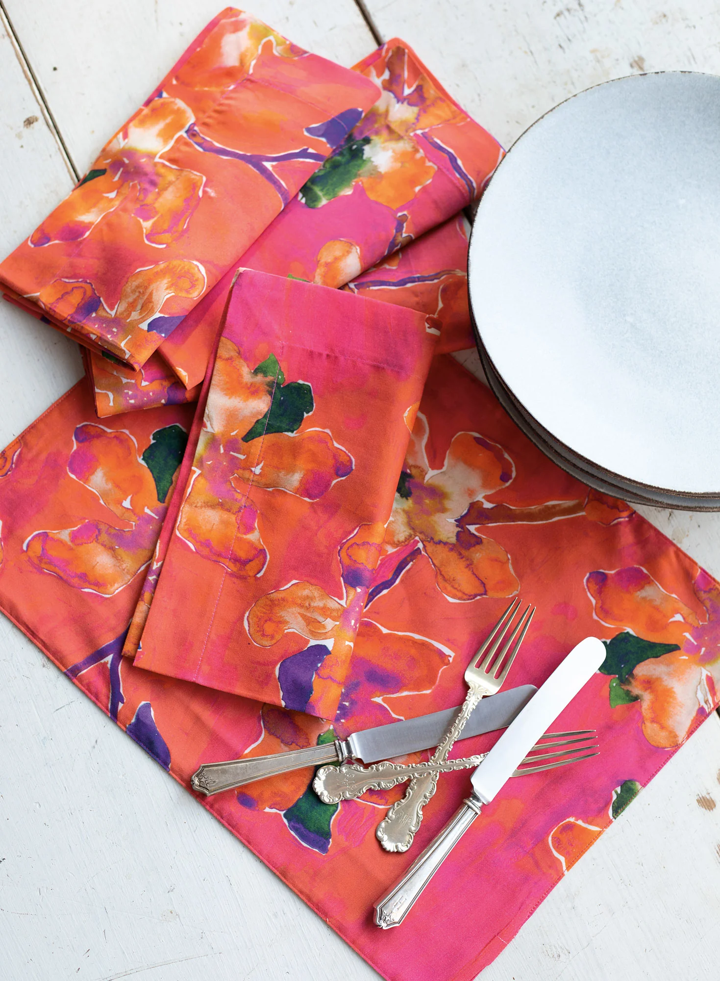 Bougainvillea Napkins, Set Of 4 - Image 3