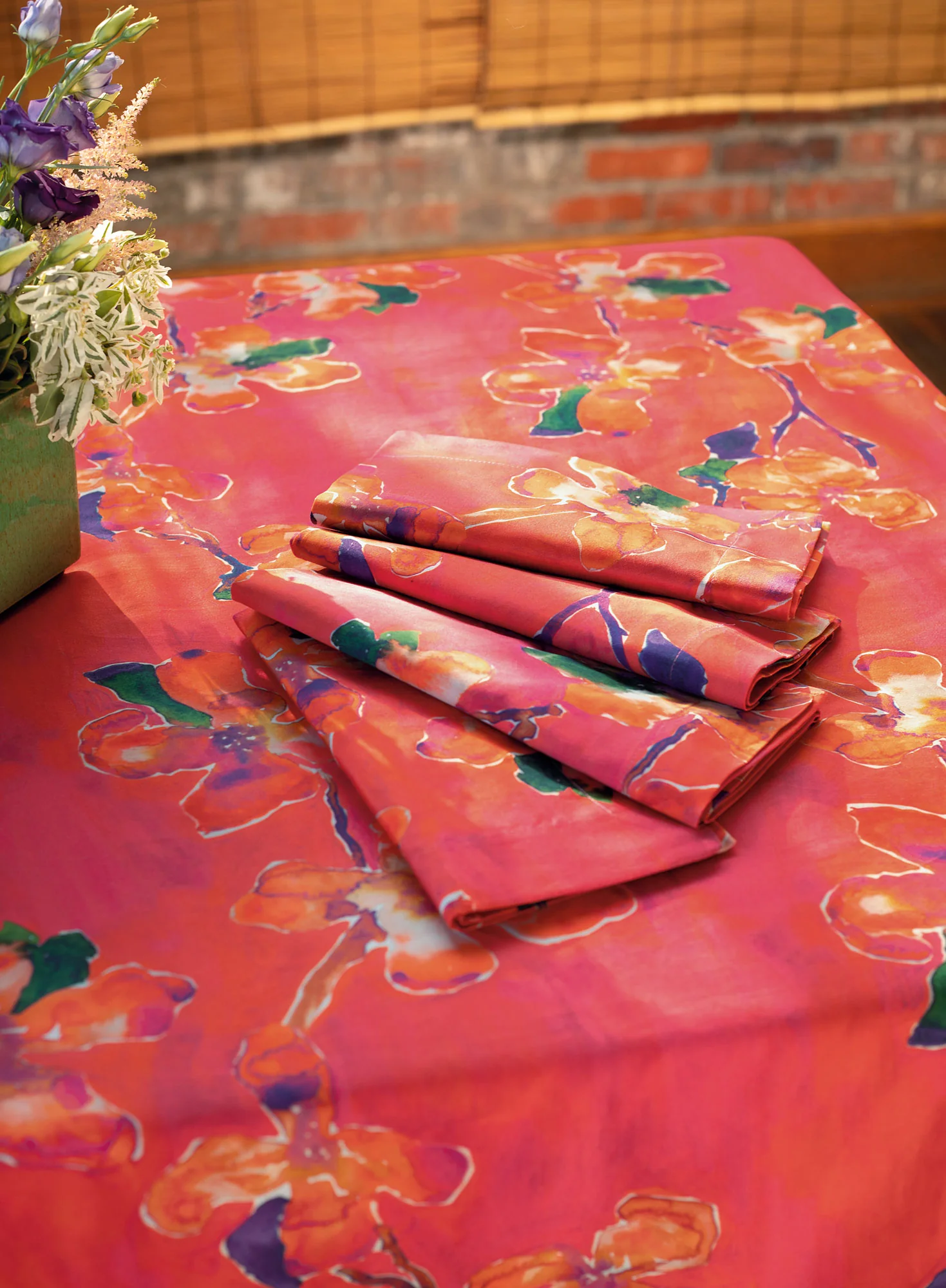 Bougainvillea Napkins, Set Of 4 - Image 4