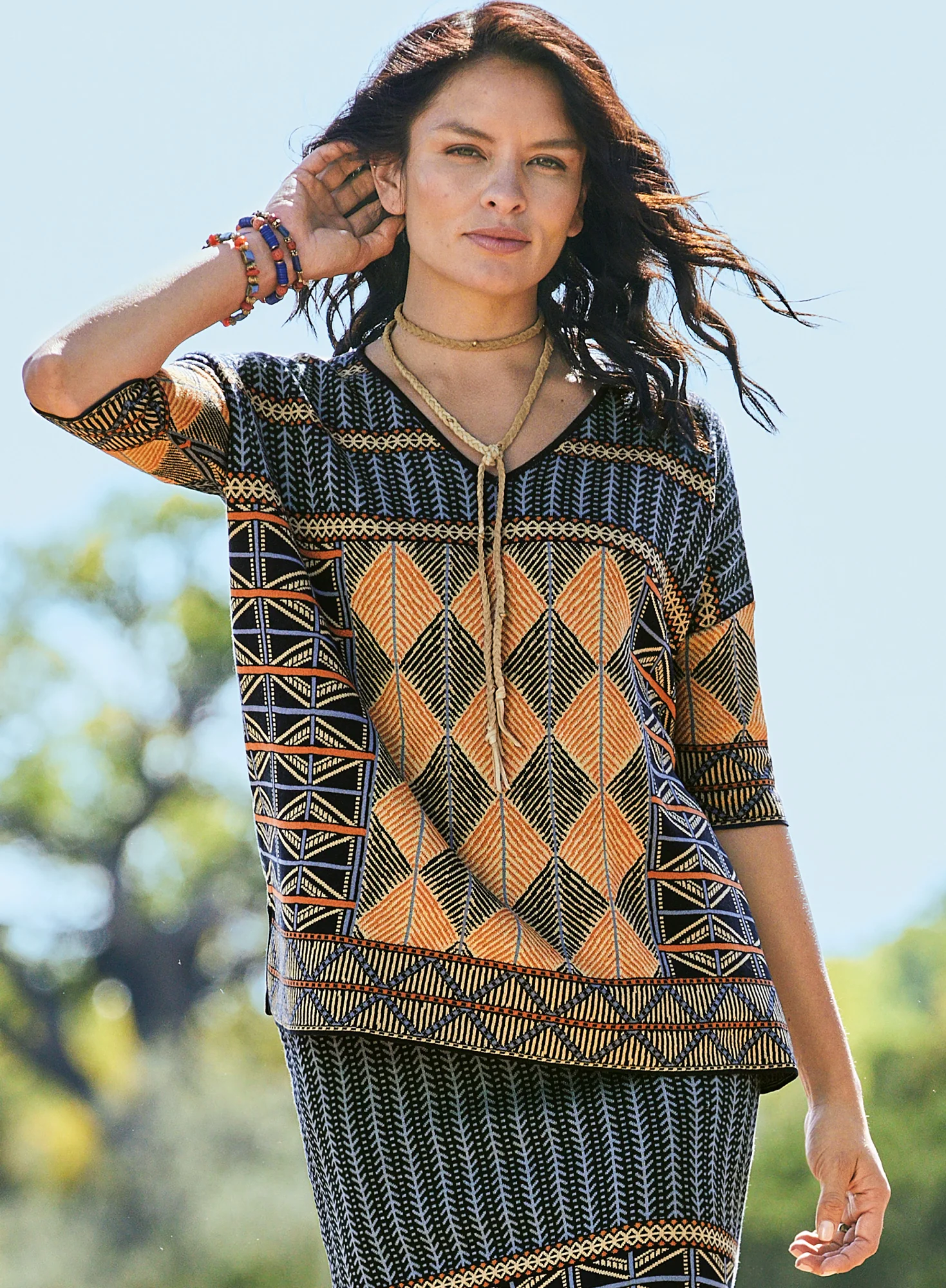 Braided Suede Lariat - Image 4