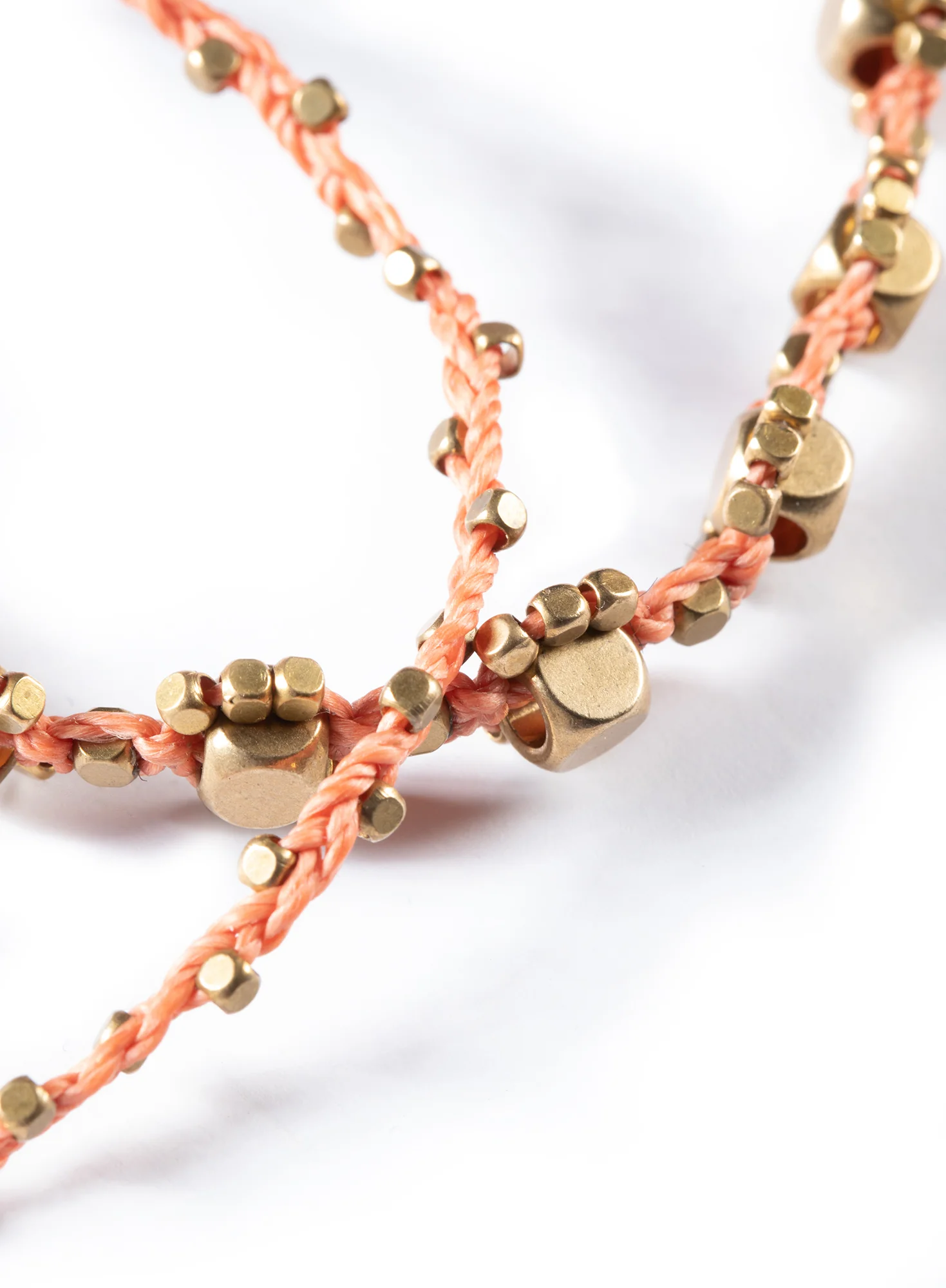 Brass Beaded Bracelets, Set Of 2 - Image 2