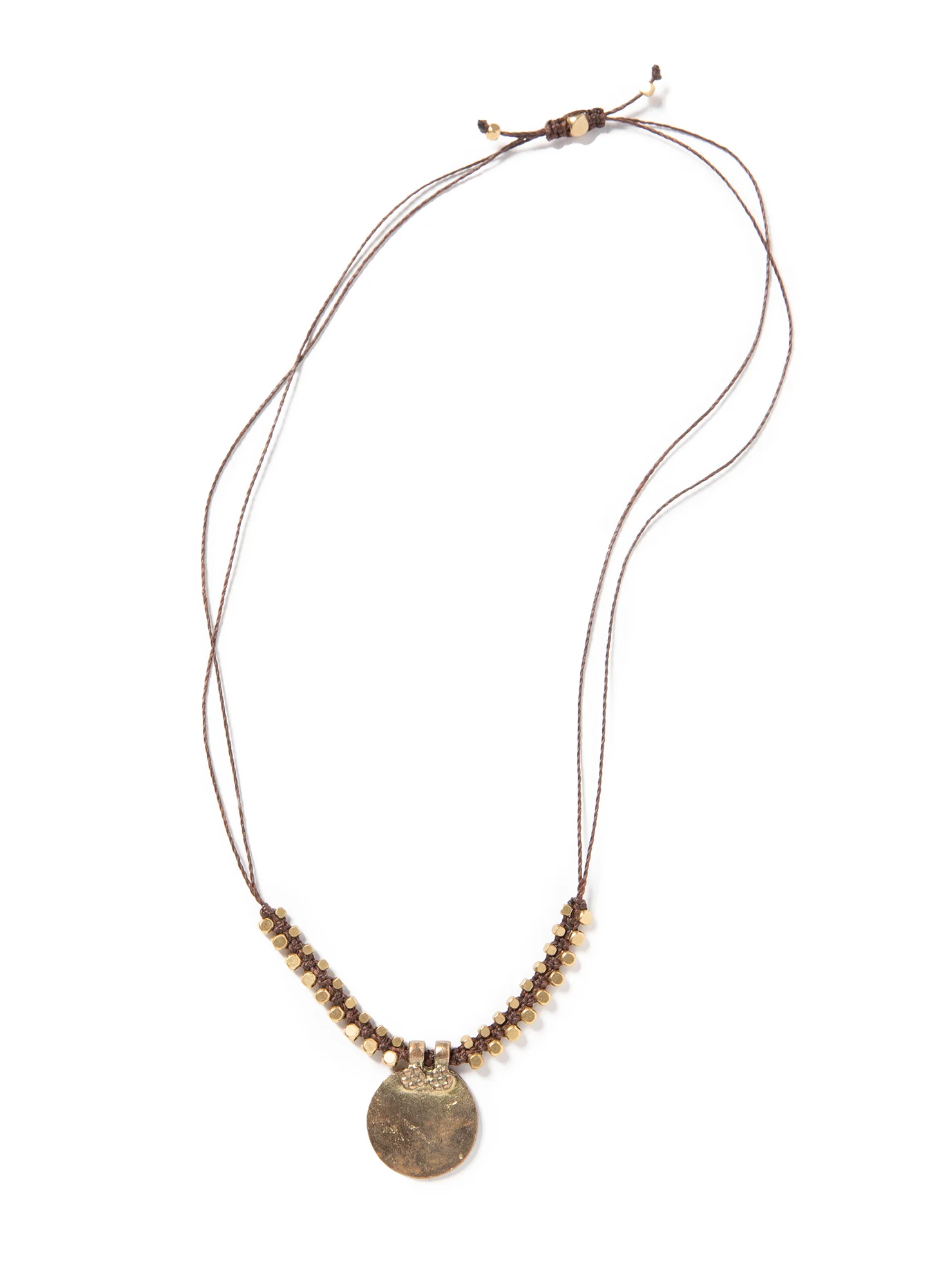 Brass Charm Necklace