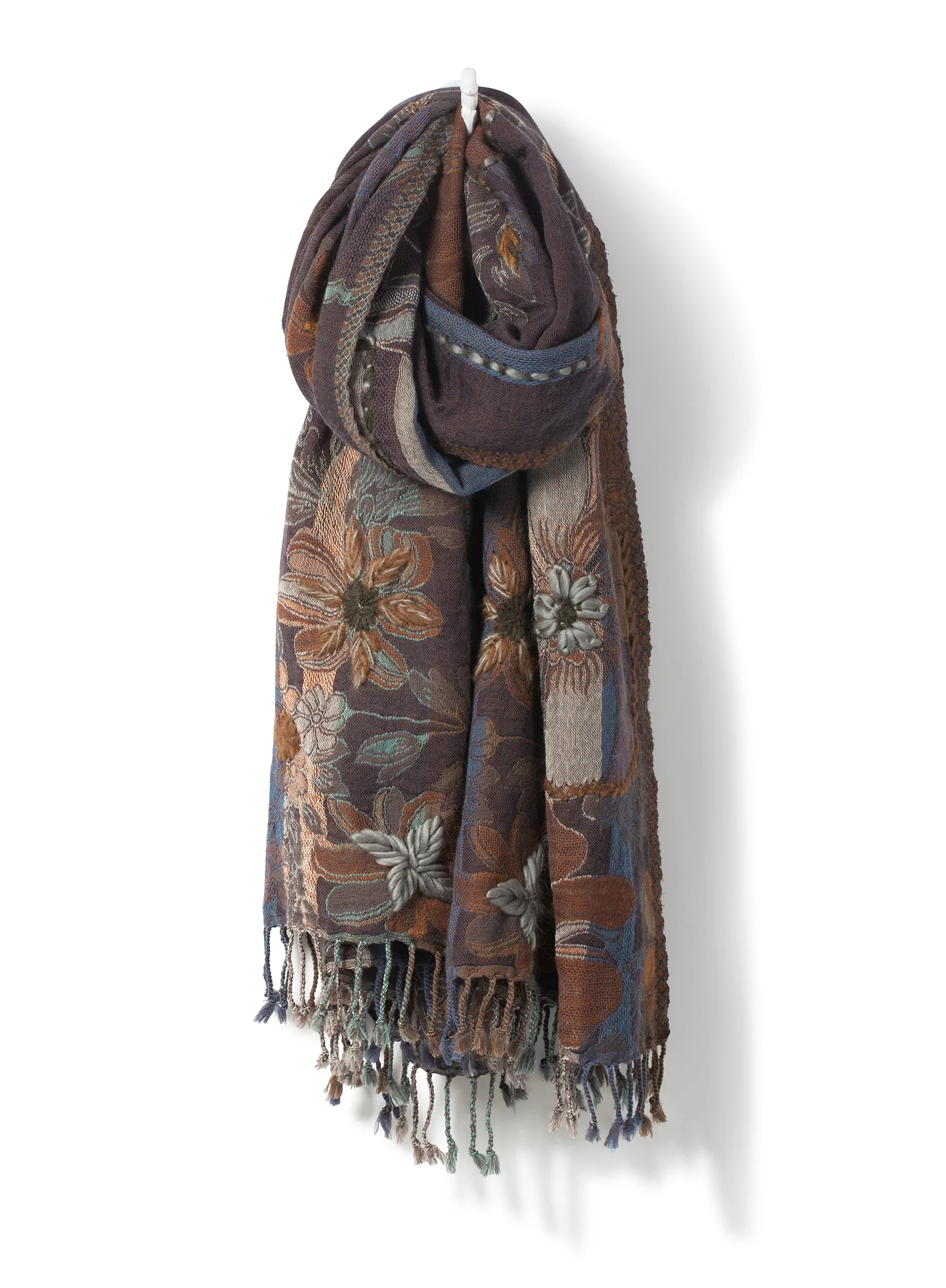 Brisa Embroidered Shawl