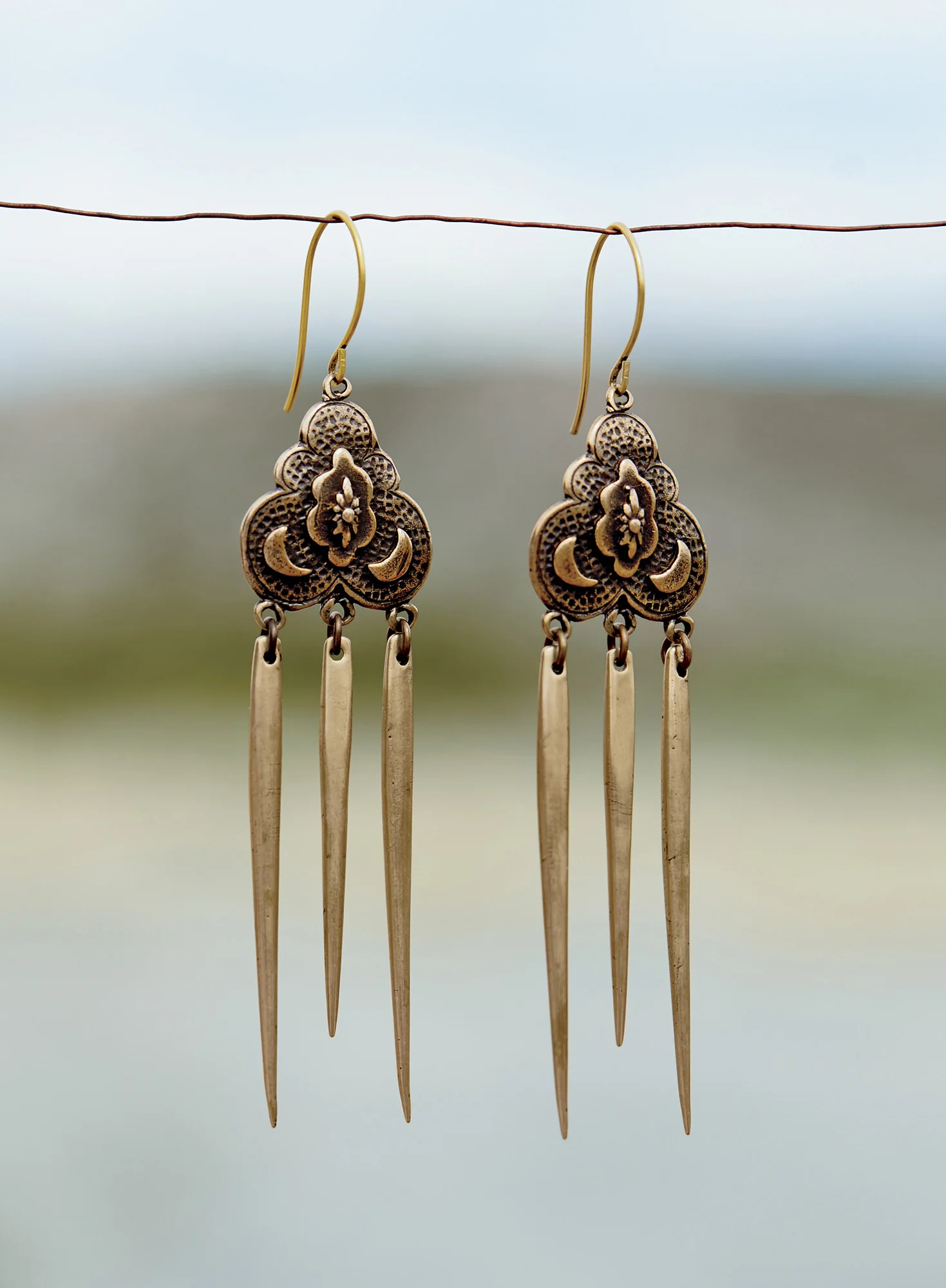 Bronze Spike Earrings - Image 3