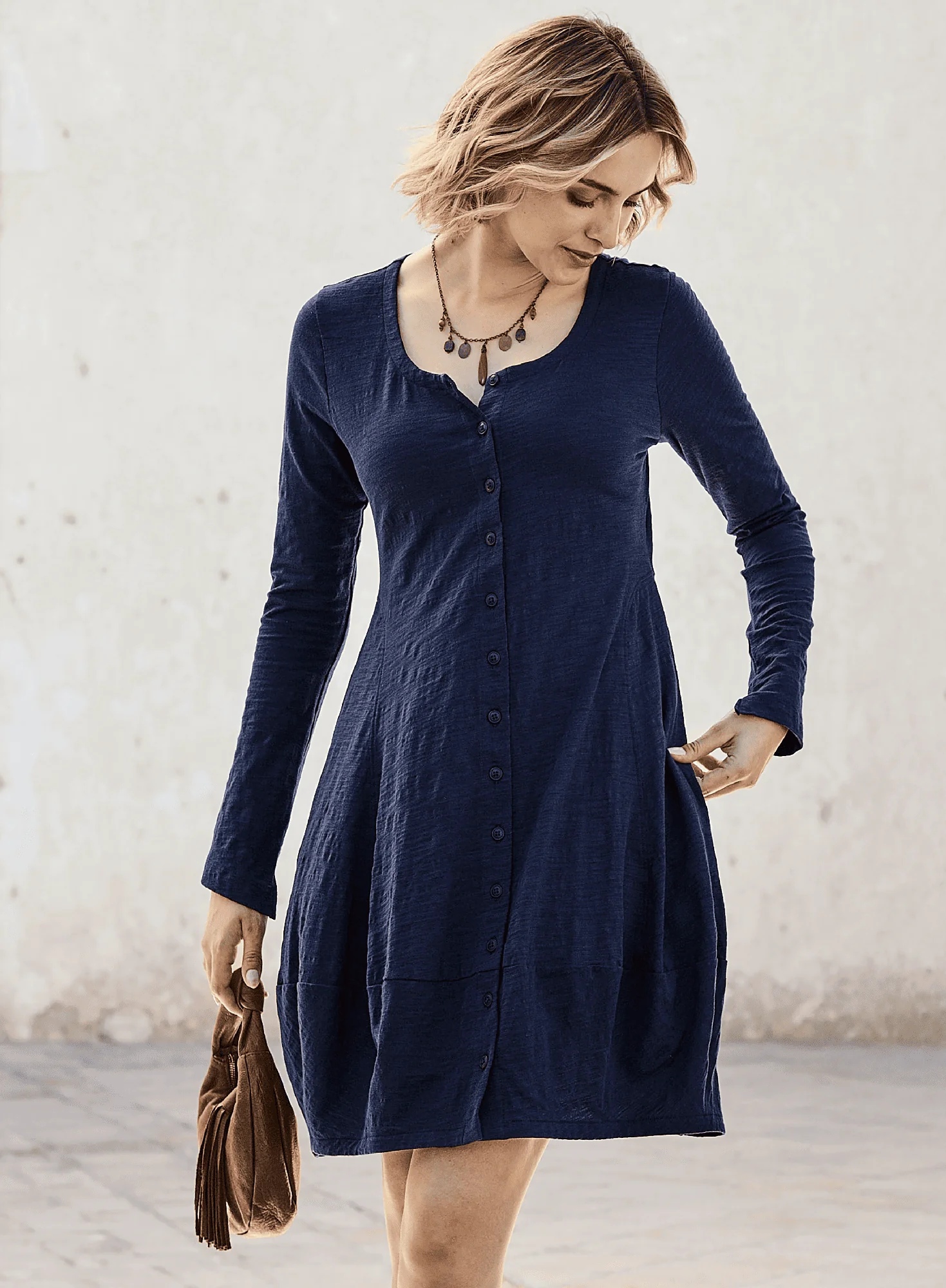 Bubble Hem Dress - Image 5