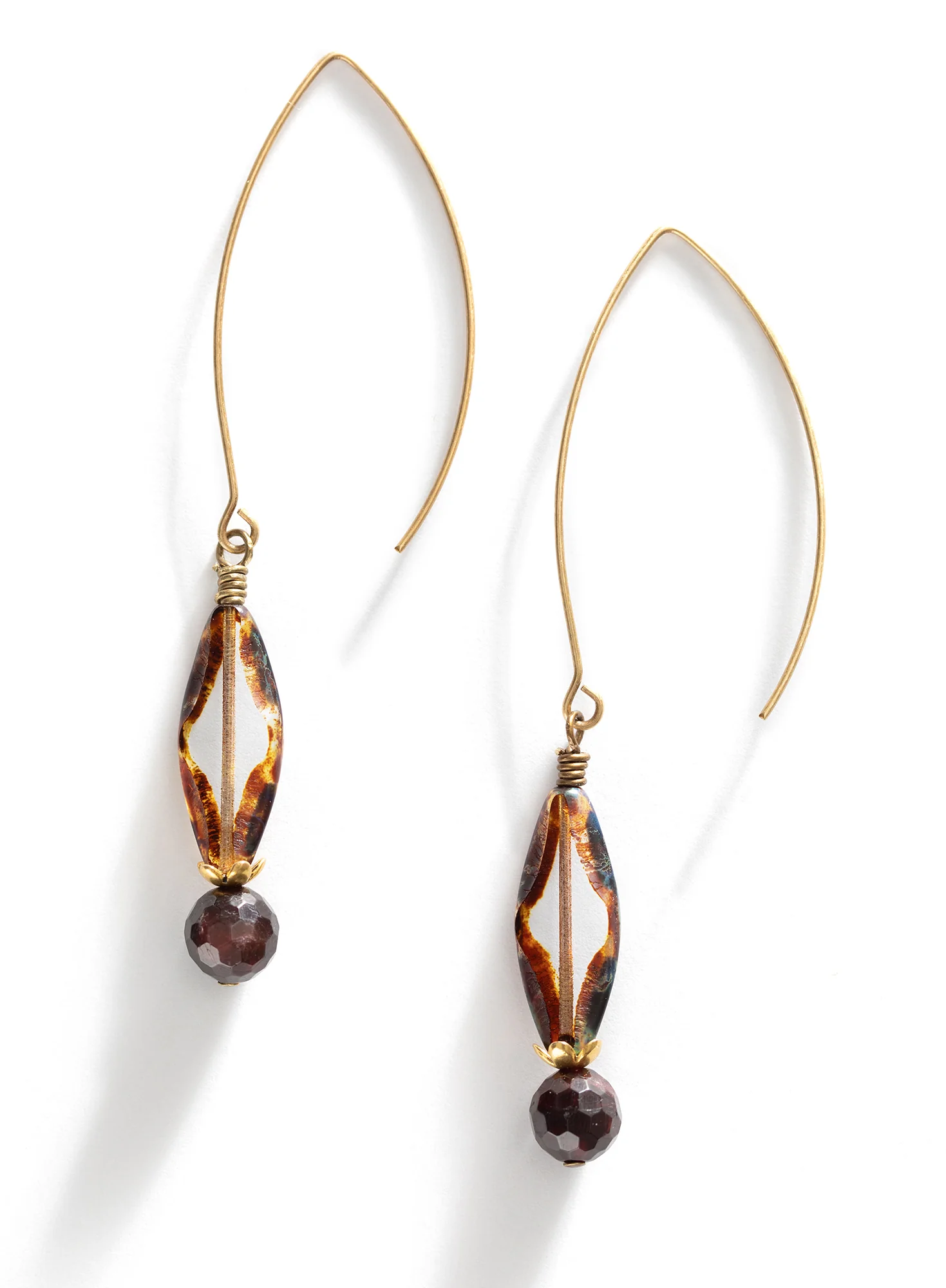 Cabernet Drop Earrings