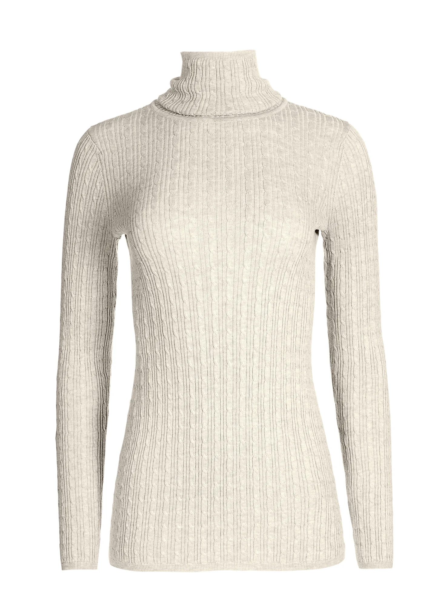 Cable Rib T-Neck - Image 2