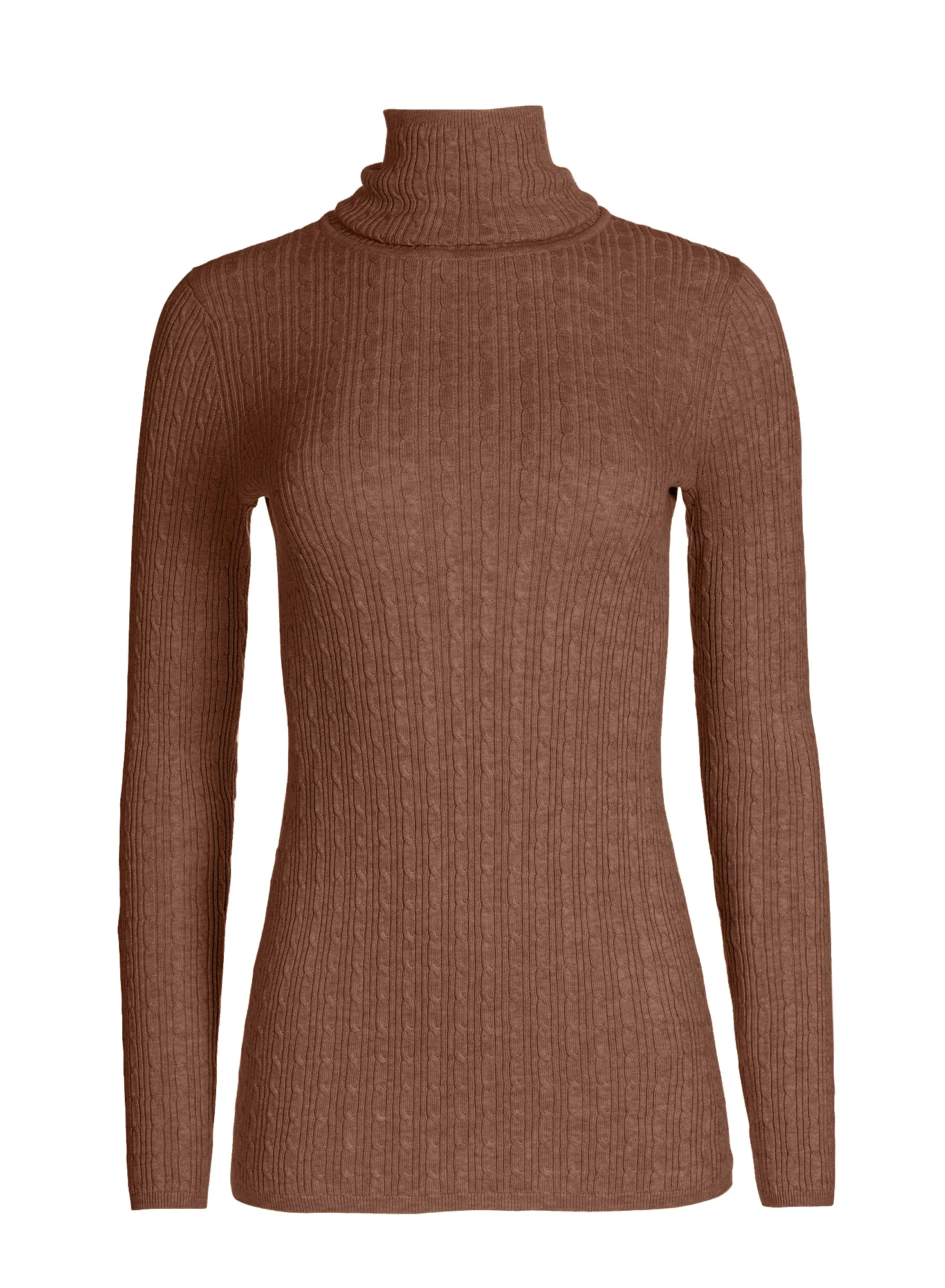 Cable Rib T-Neck