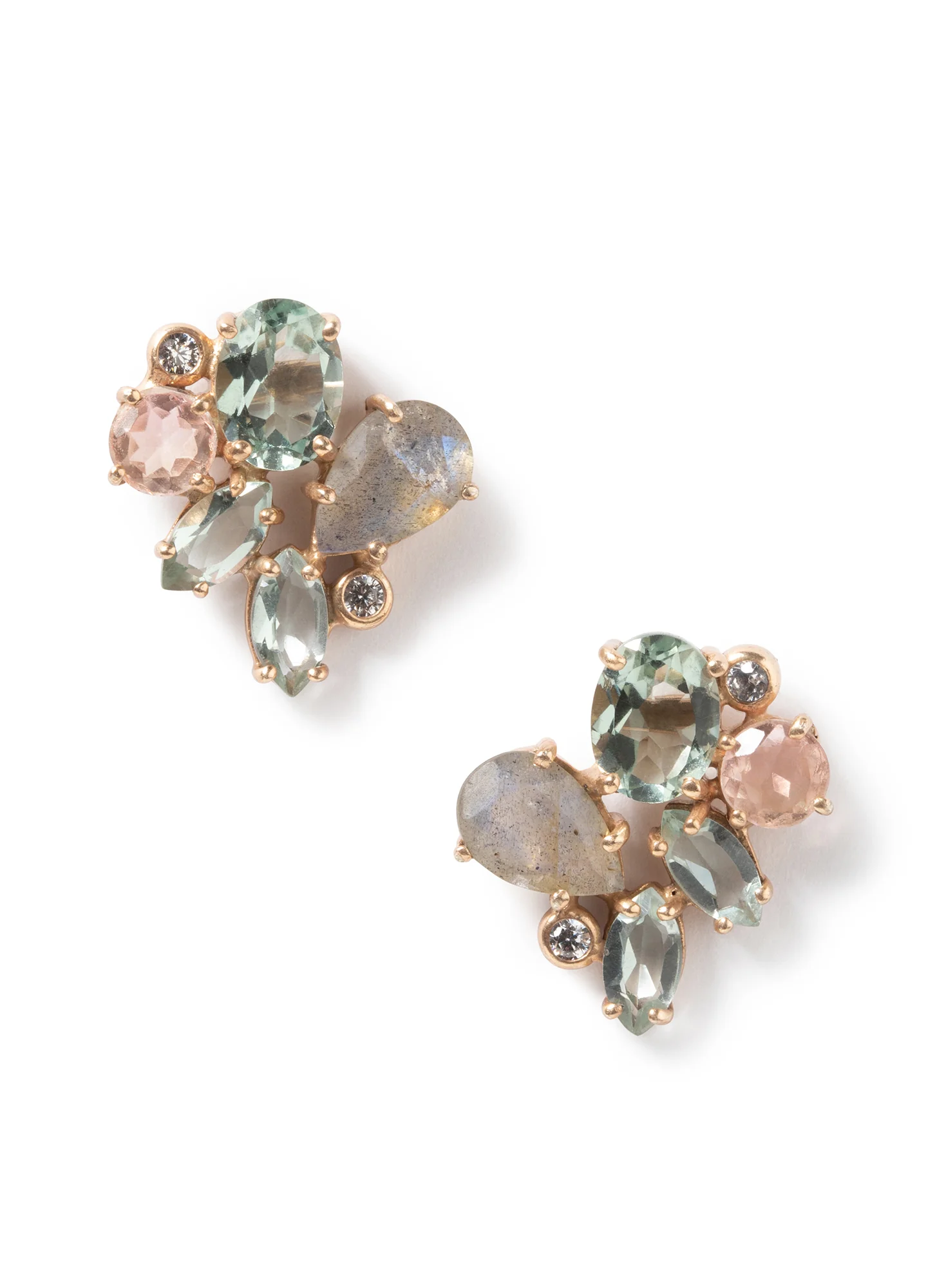 Candy Gemstone Cluster Earrings