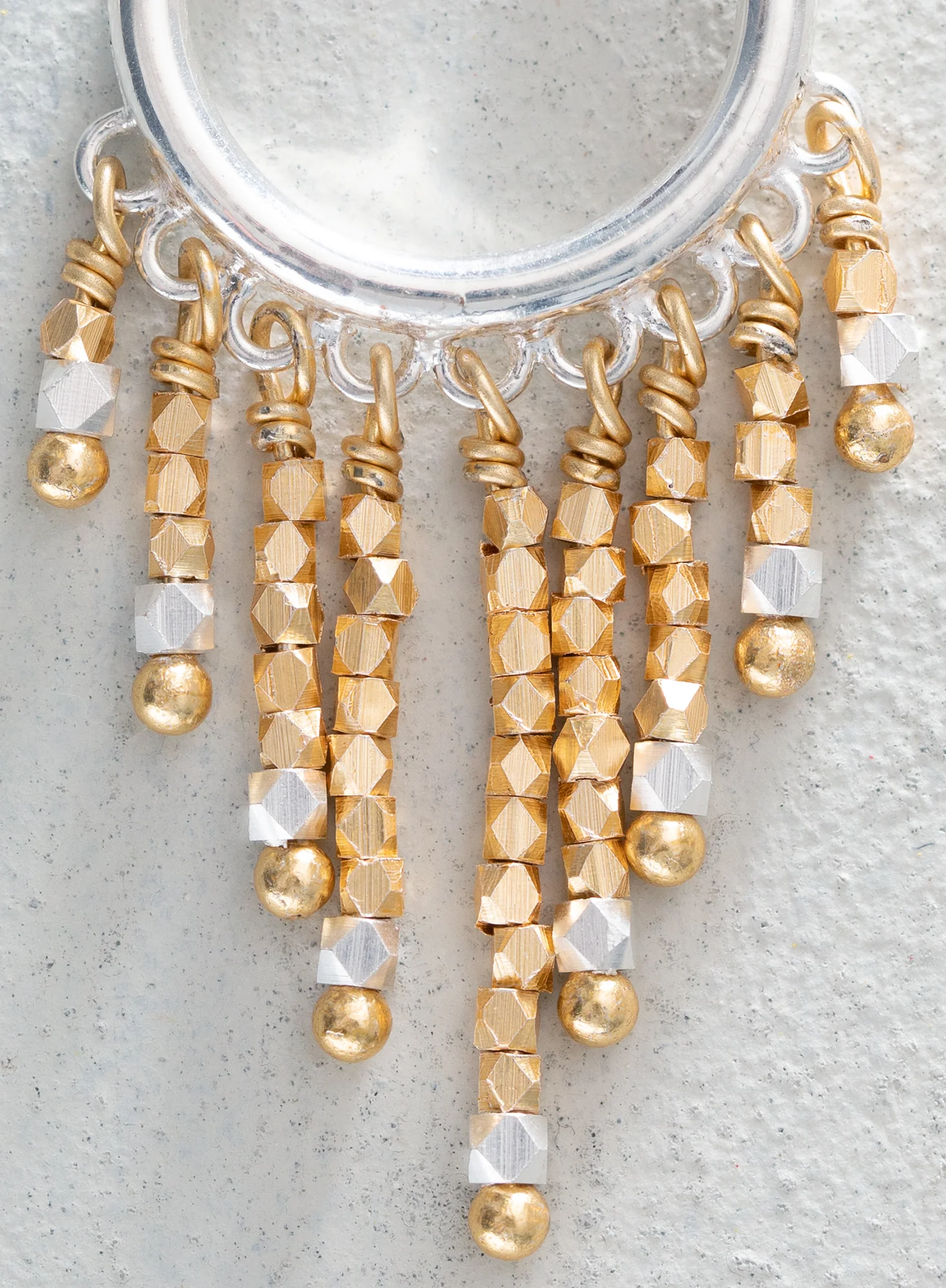 Carnaval Fringed Hoops - Image 2