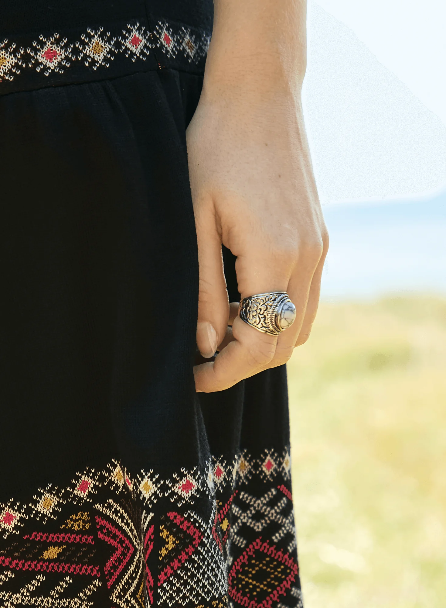 Carrara Cocktail Ring - Image 4