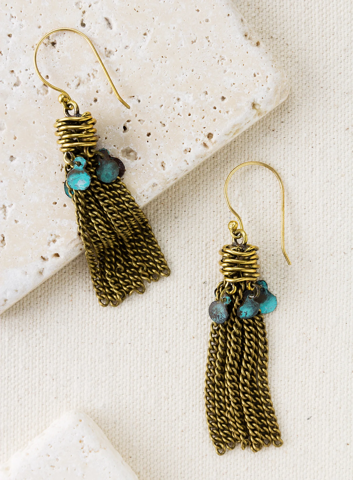 Chain Tassel Earrings - Image 3