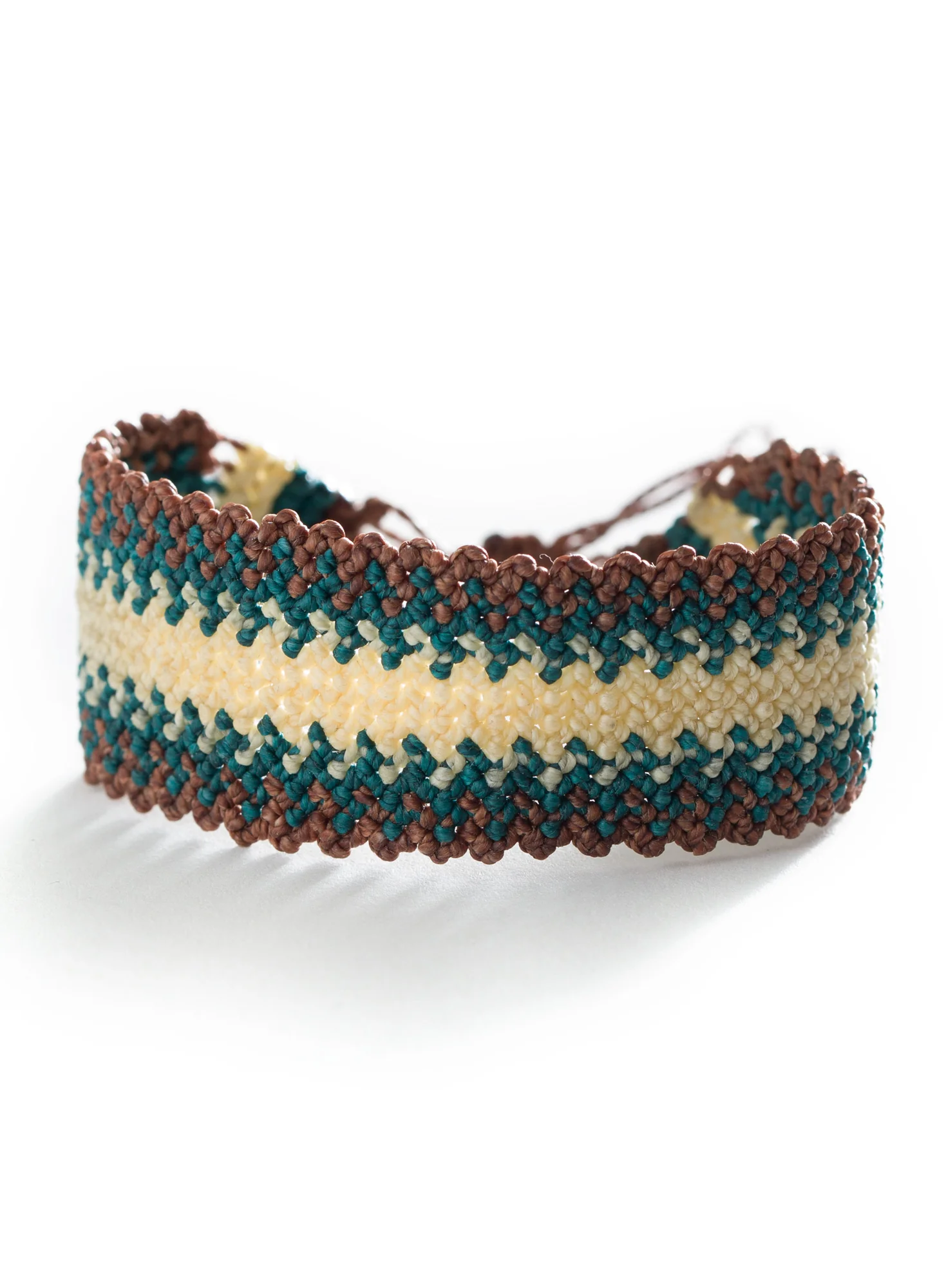 Chavin Stripe Macrame Bracelet