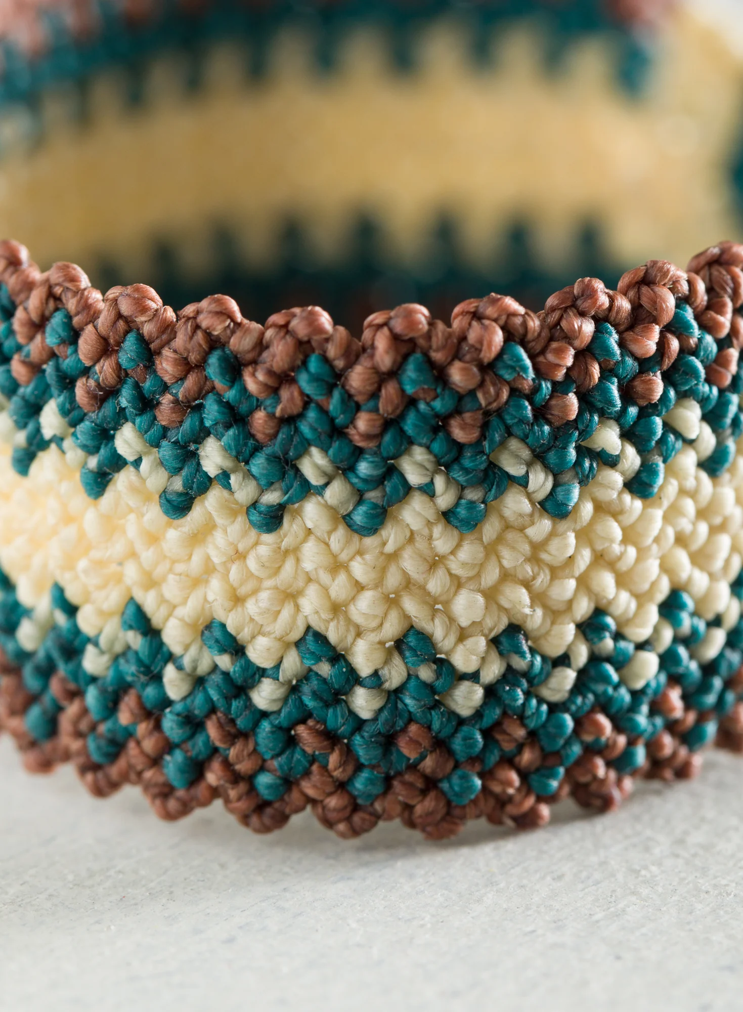 Chavin Stripe Macrame Bracelet - Image 2
