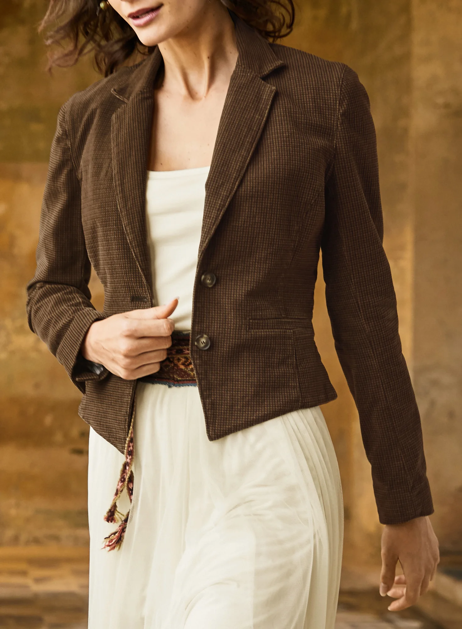 Checked Moleskin Jacket - Image 4