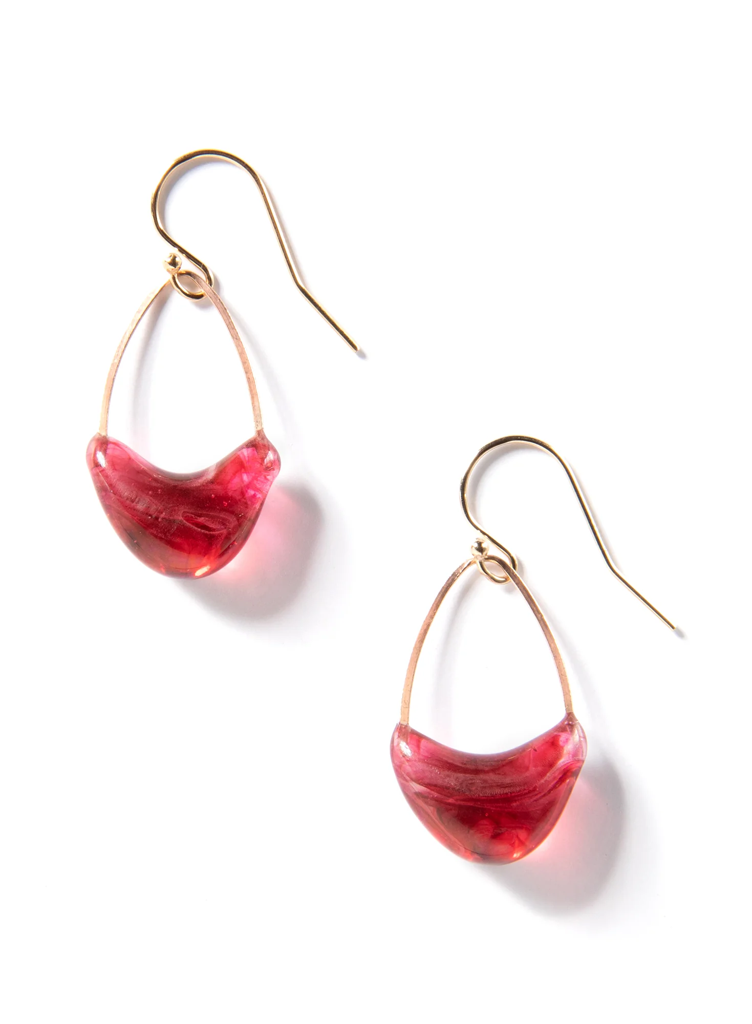 Cherry Crescent Earrings