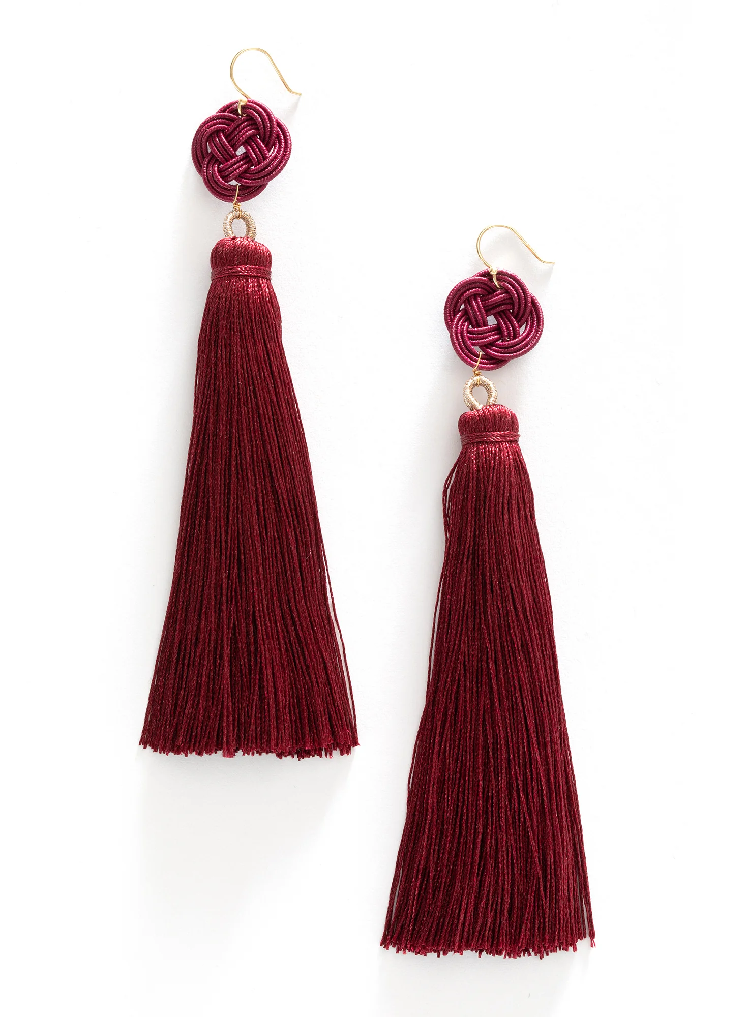 Chinese Knot Tassel Earrings