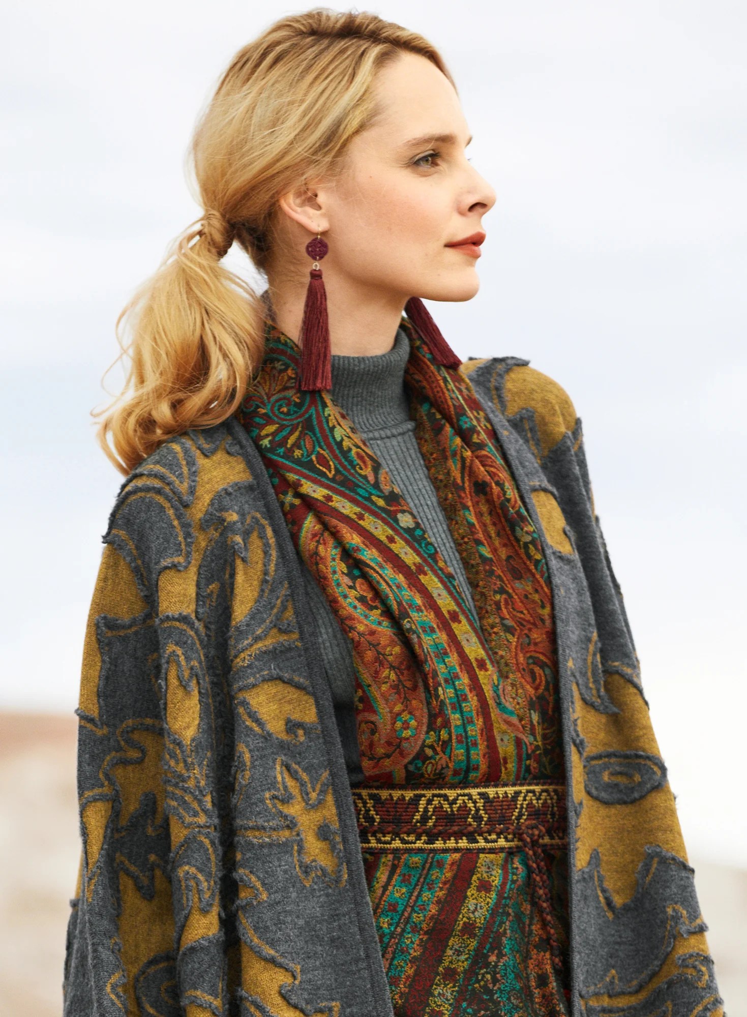 Chinese Knot Tassel Earrings - Image 5