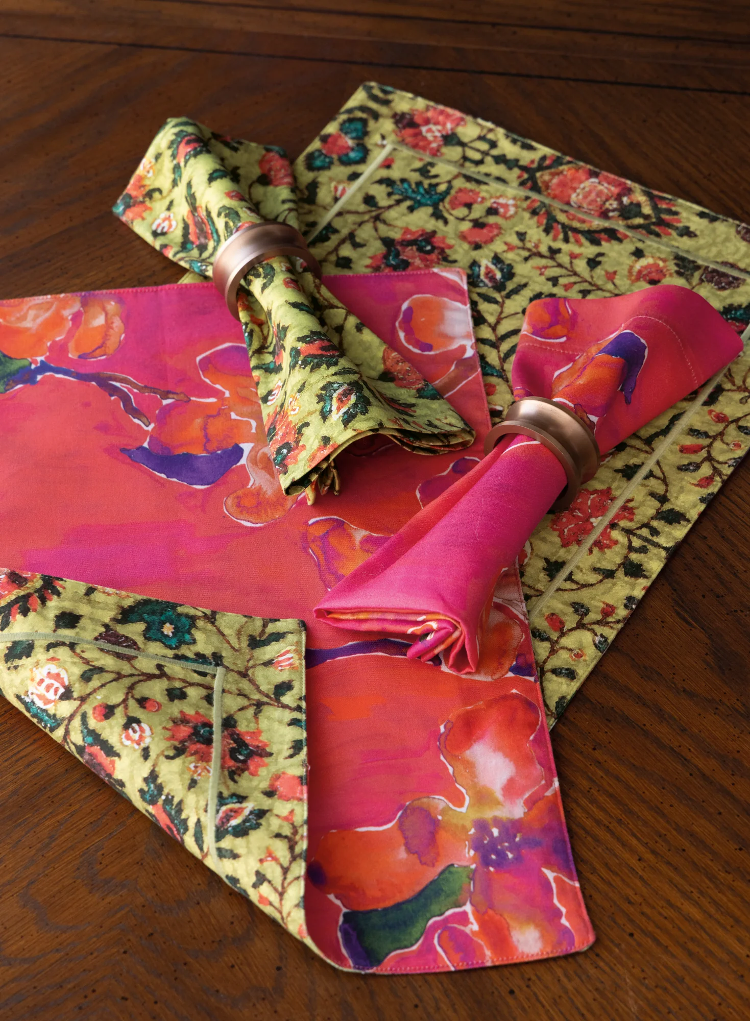 Chintz/Bougainvillea Plmts, Set 4 - Image 3