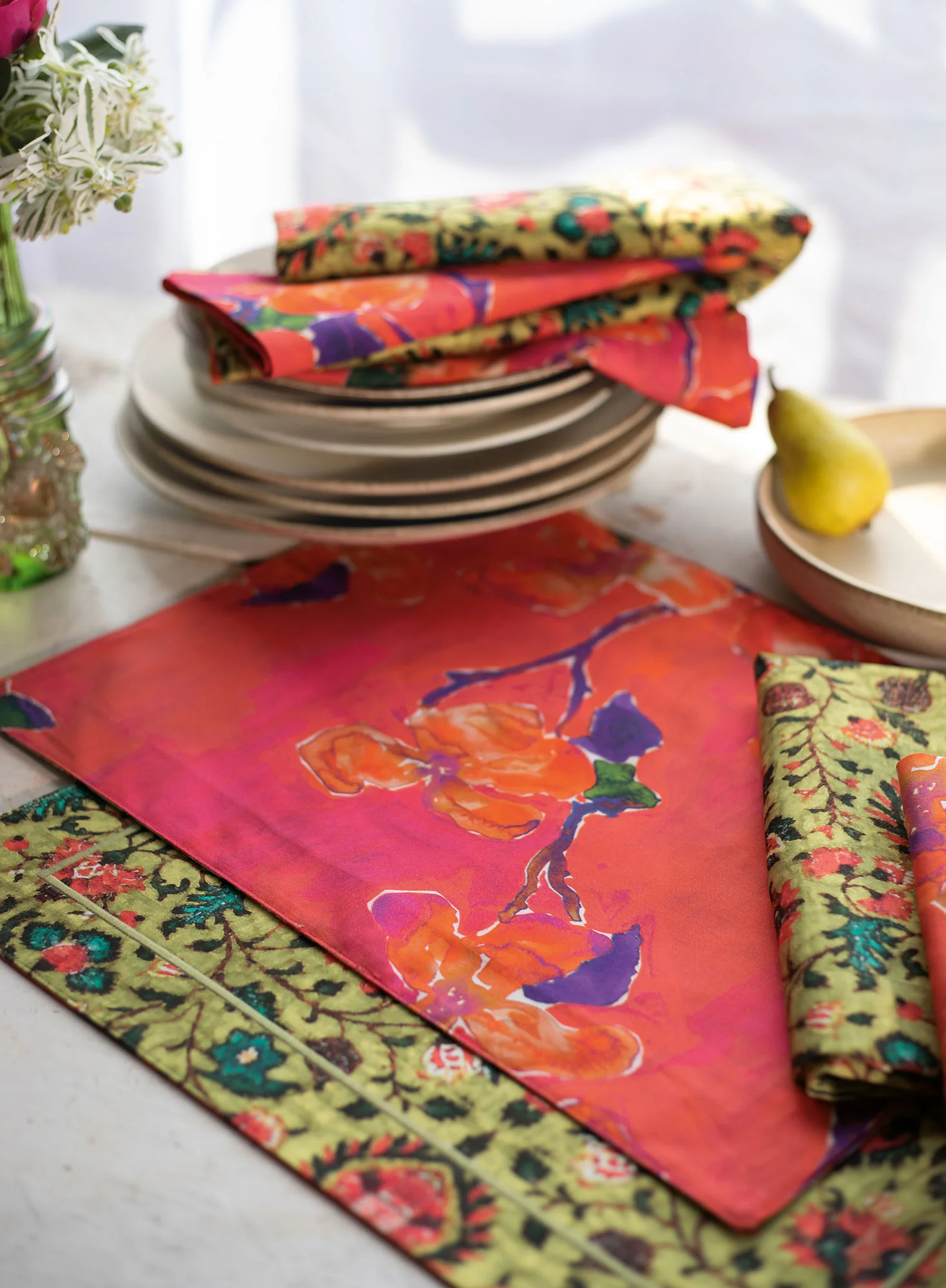 Chintz/Bougainvillea Plmts, Set 4 - Image 4