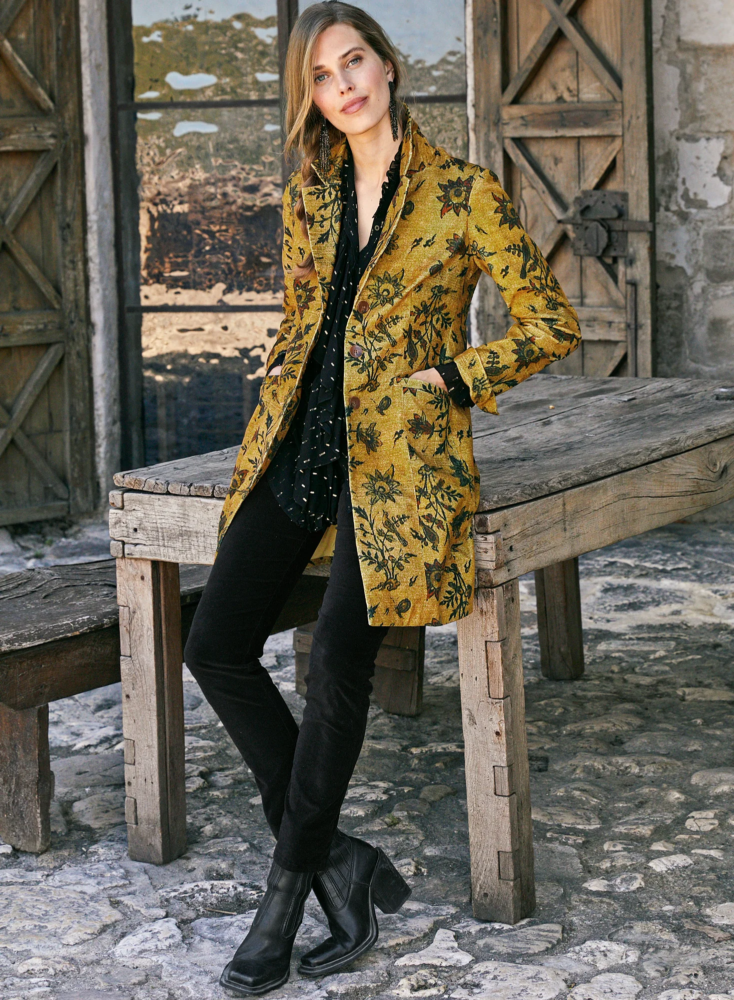 Chintz Velveteen Duster