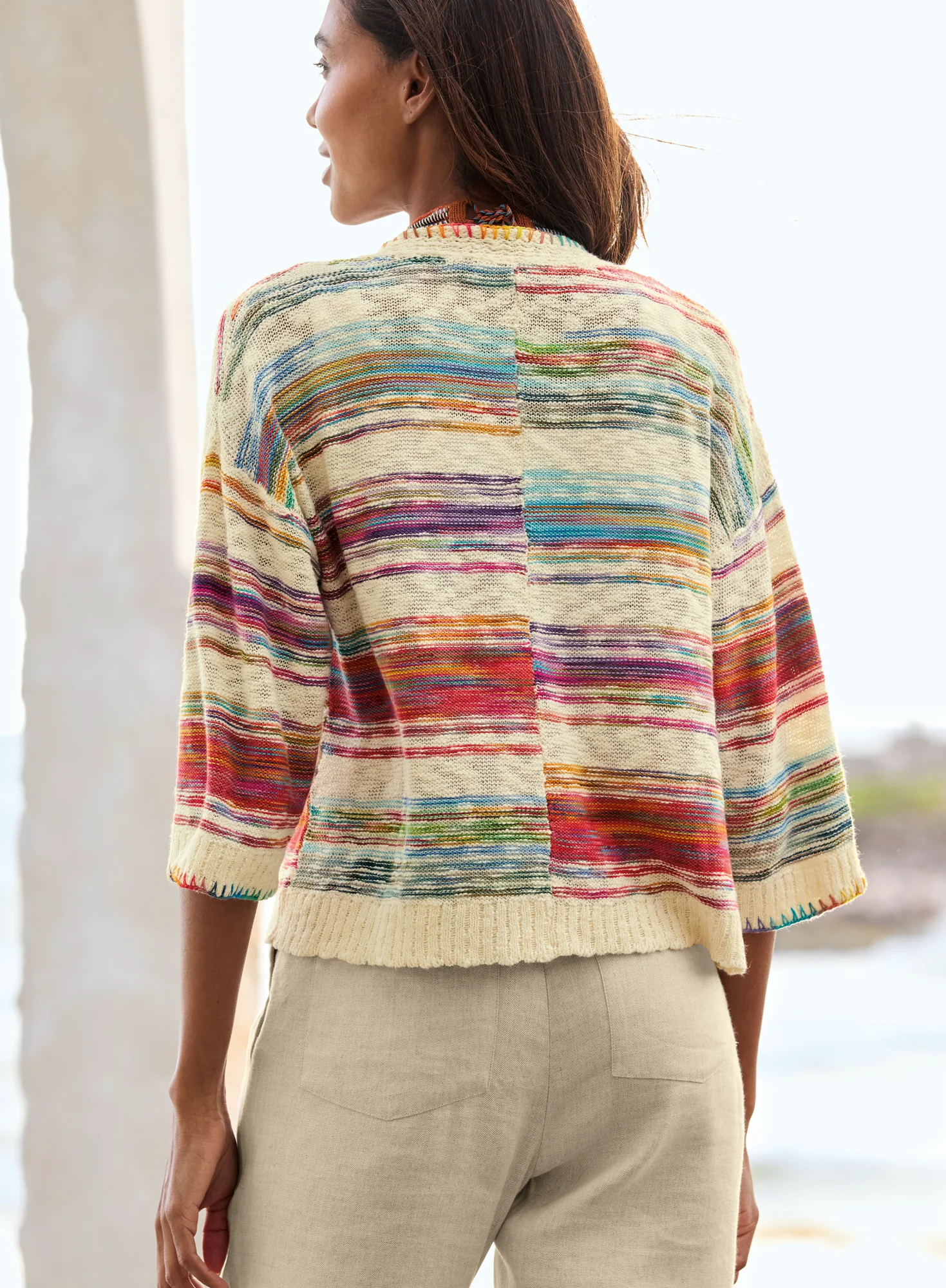 Chromatic Stripe Cardigan - Image 2