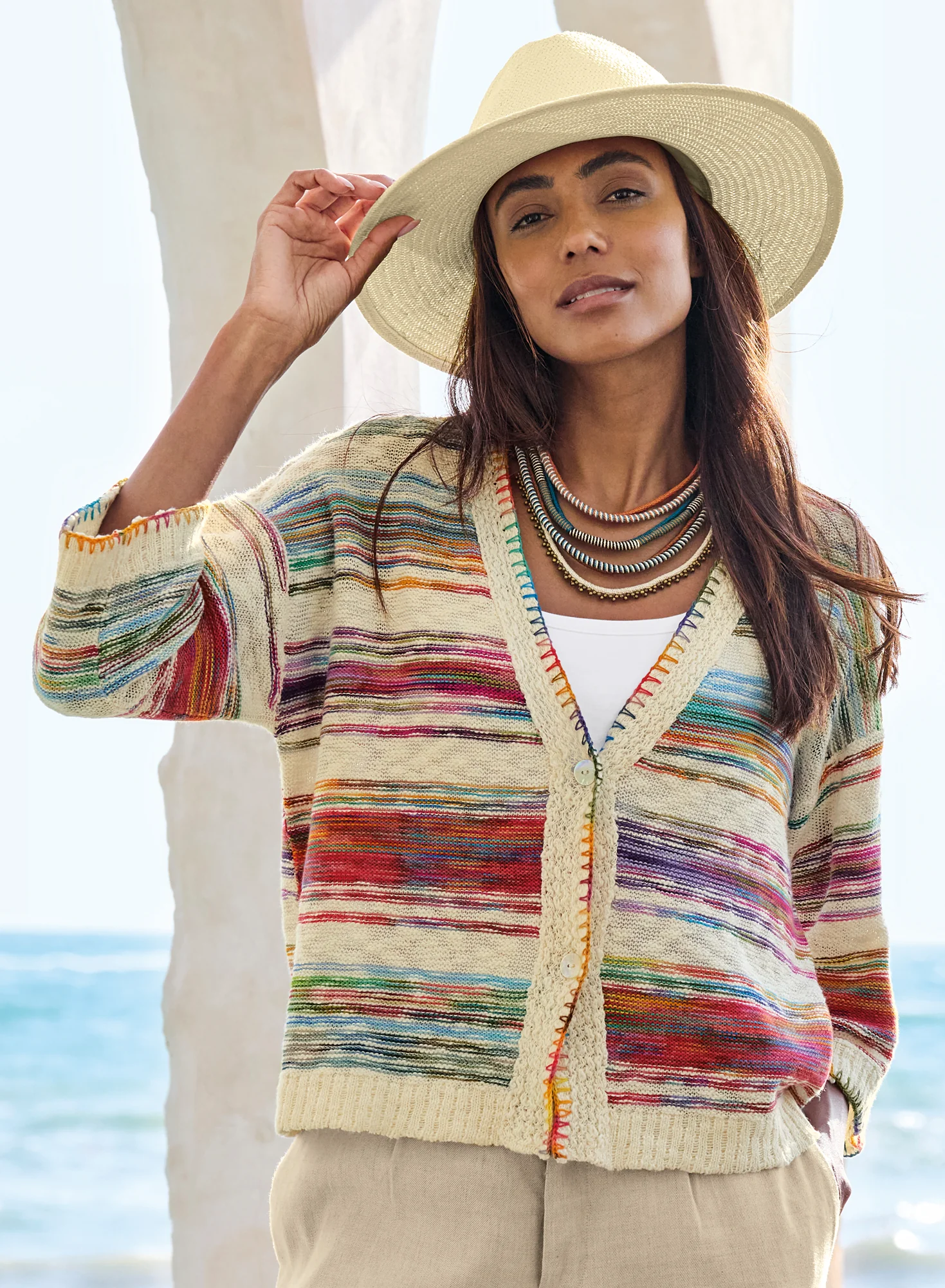 Chromatic Stripe Cardigan - Image 4