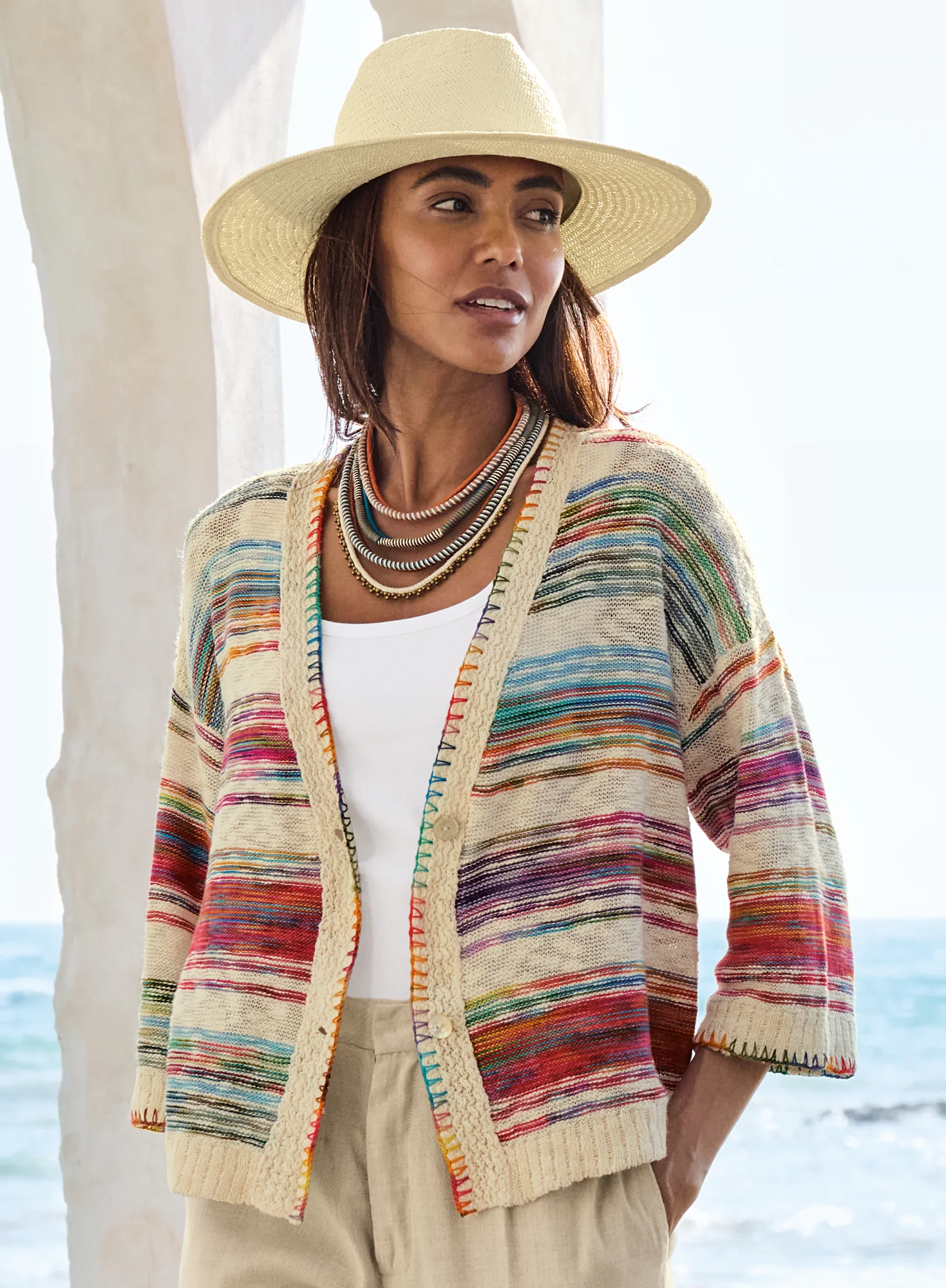 Chromatic Stripe Cardigan - Image 5